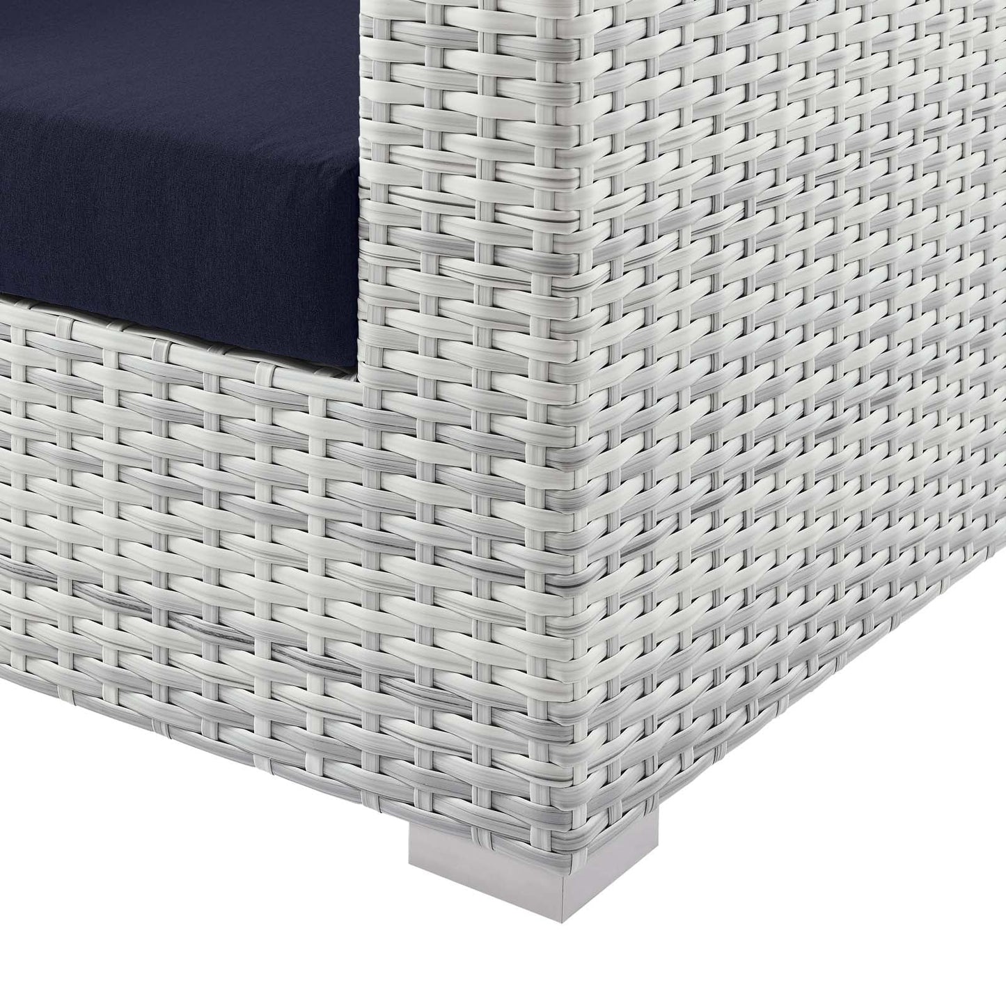 Convene Outdoor Patio Sofa Light Gray EEI-4305-LGR