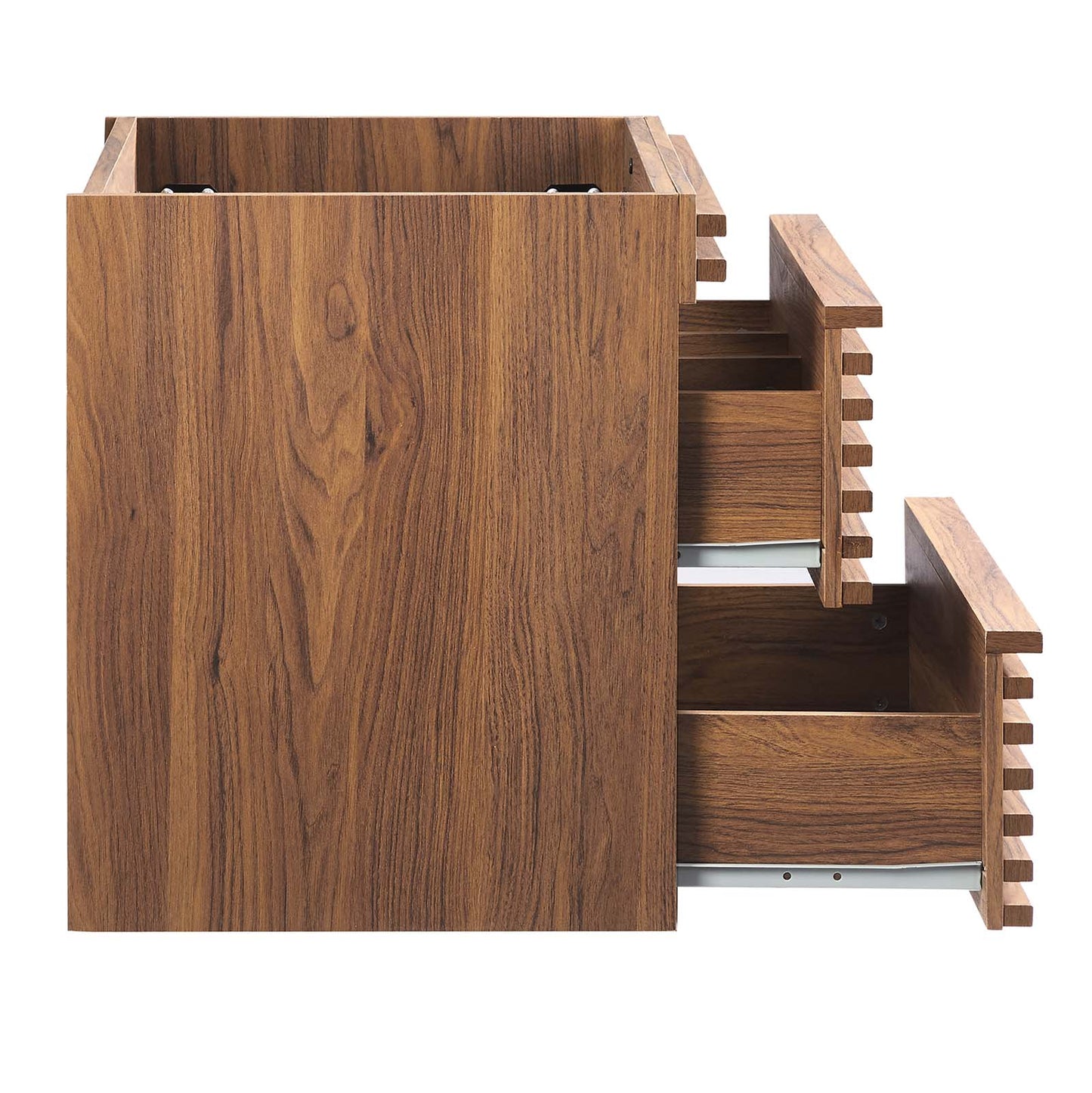 Render 24" Wall-Mount Bathroom Vanity Cabinet (Sink Basin Not Included) Walnut EEI-4338-WAL
