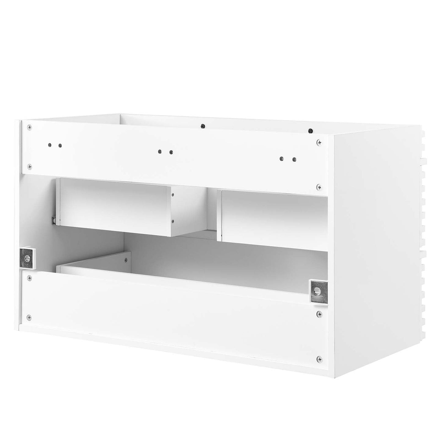 Render 36" Wall-Mount Bathroom Vanity Cabinet (Sink Basin Not Included) White EEI-4339-WHI