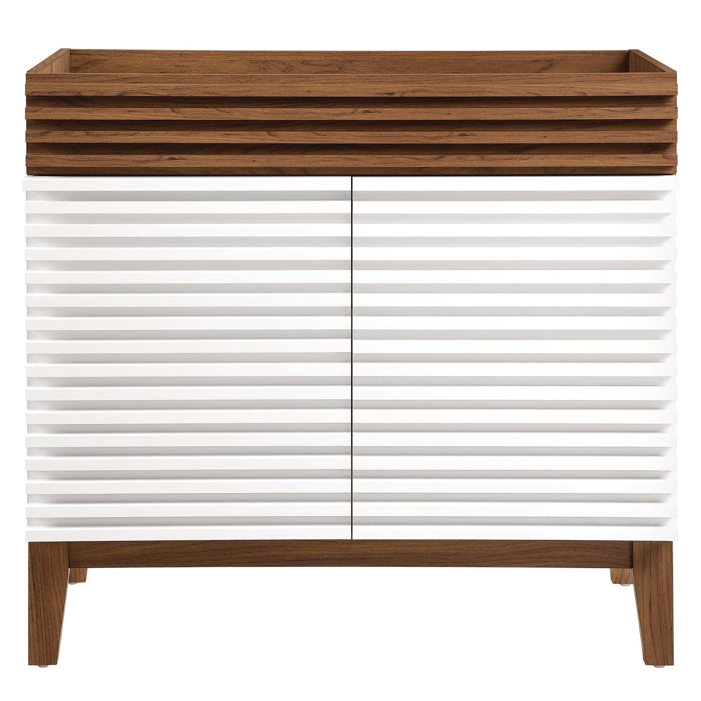 Render 36" Bathroom Vanity Cabinet White Walnut EEI-4340-WHI-WAL