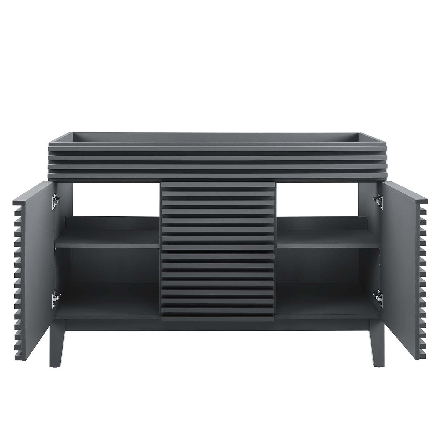 Render 48" Double Sink Compatible (Not Included) Bathroom Vanity Cabinet Gray EEI-4342-GRY