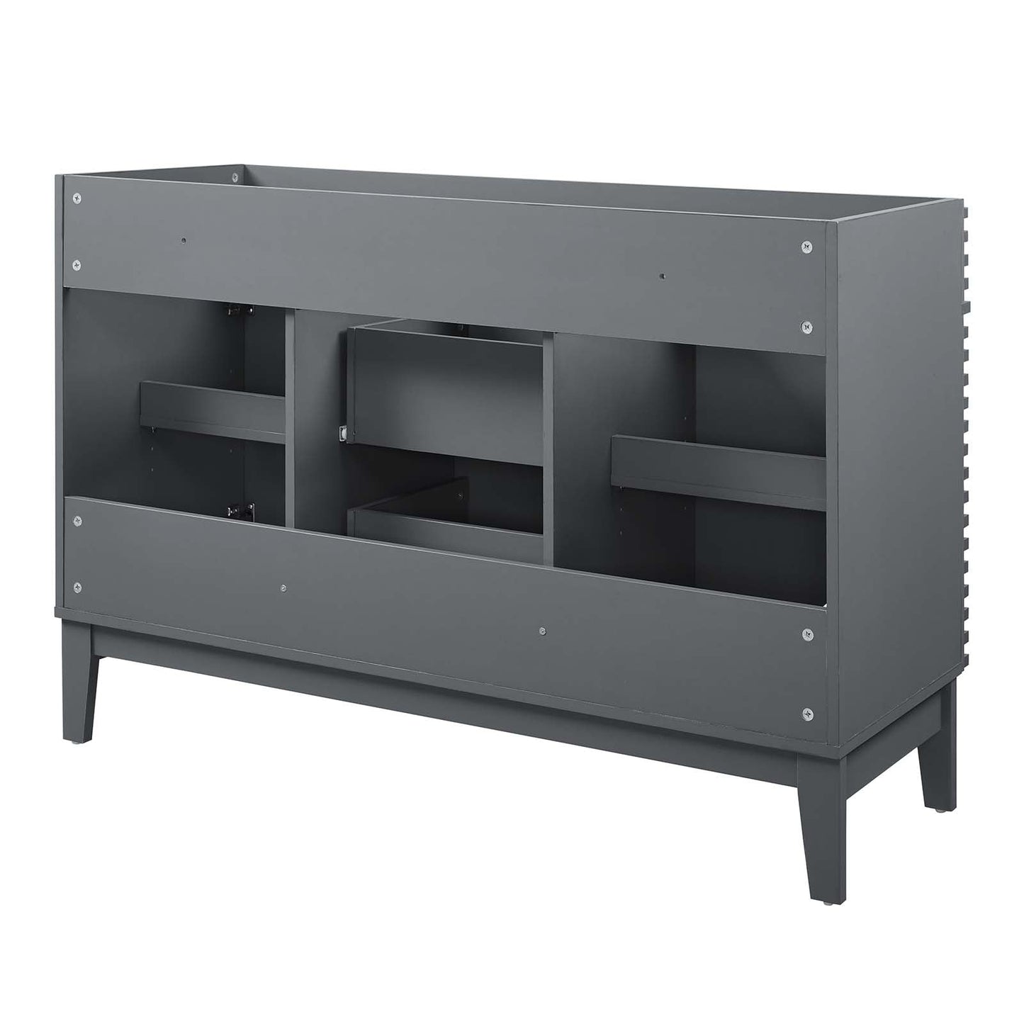 Render 48" Double Sink Compatible (Not Included) Bathroom Vanity Cabinet Gray EEI-4342-GRY