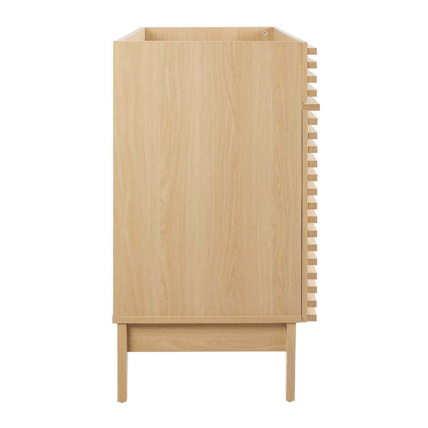 Render 48" Double Sink Compatible (Not Included) Bathroom Vanity Cabinet Oak EEI-4342-OAK