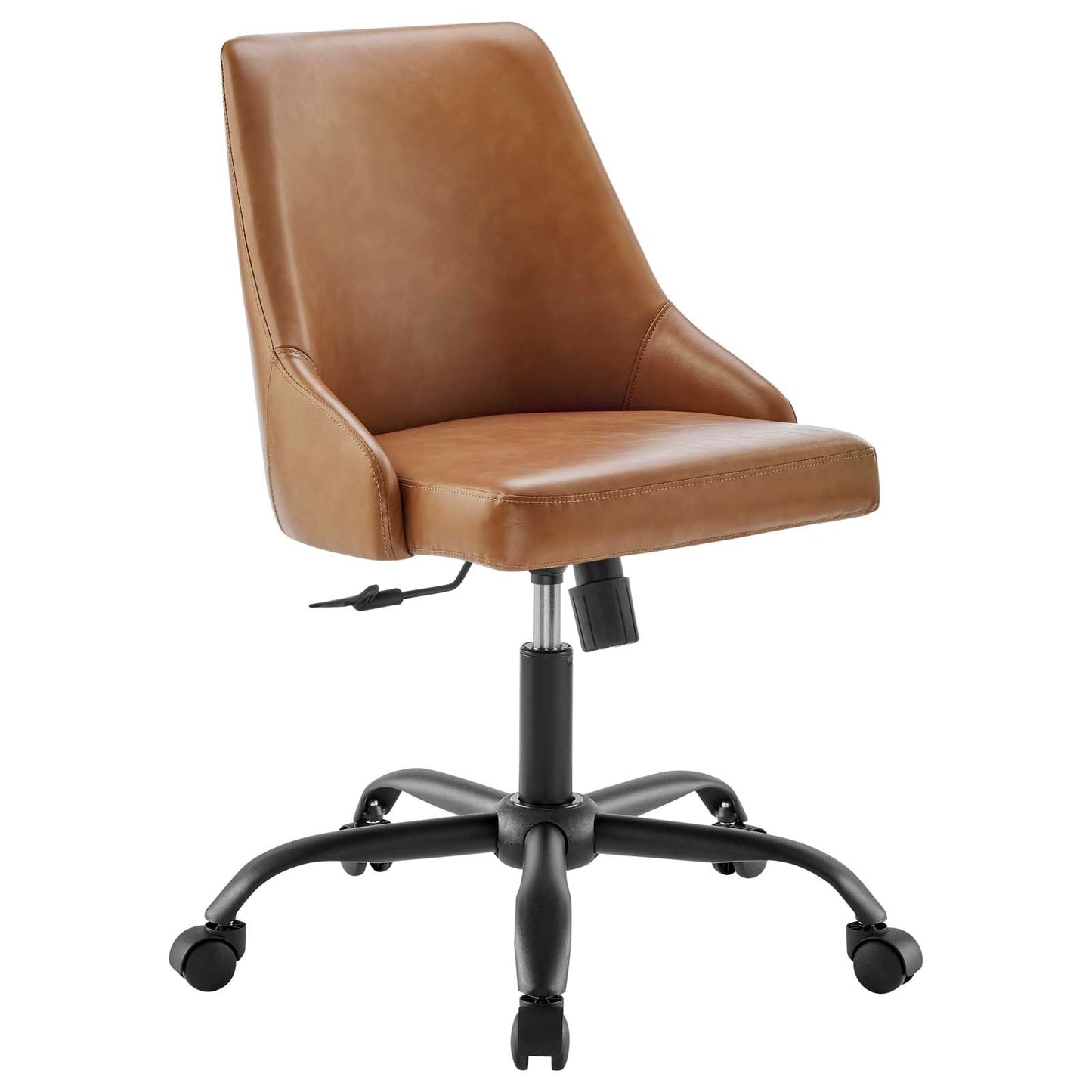 Designate Swivel Vegan Leather Upholstered Office Chair