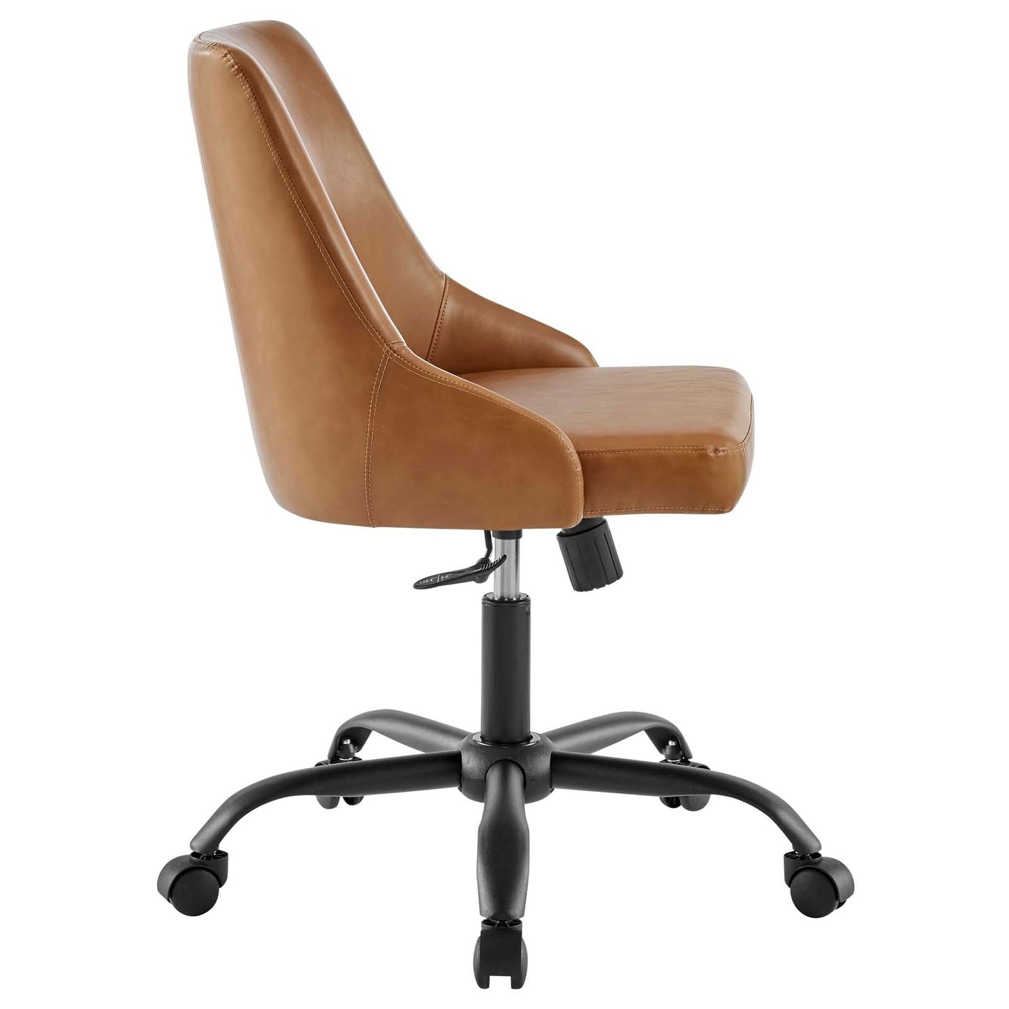 Designate Swivel Vegan Leather Upholstered Office Chair