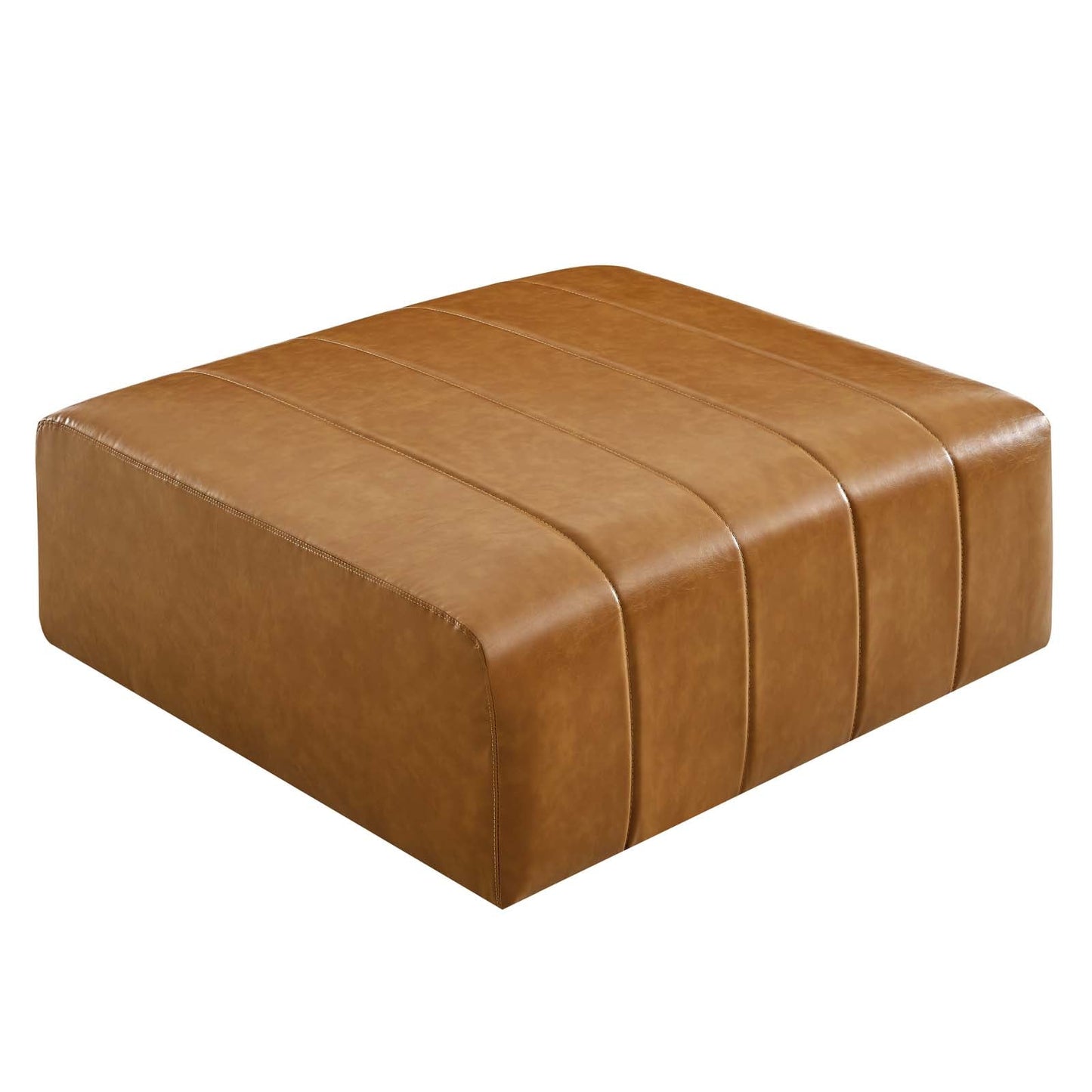 Bartlett Vegan Leather Ottoman Tan EEI-4401-TAN