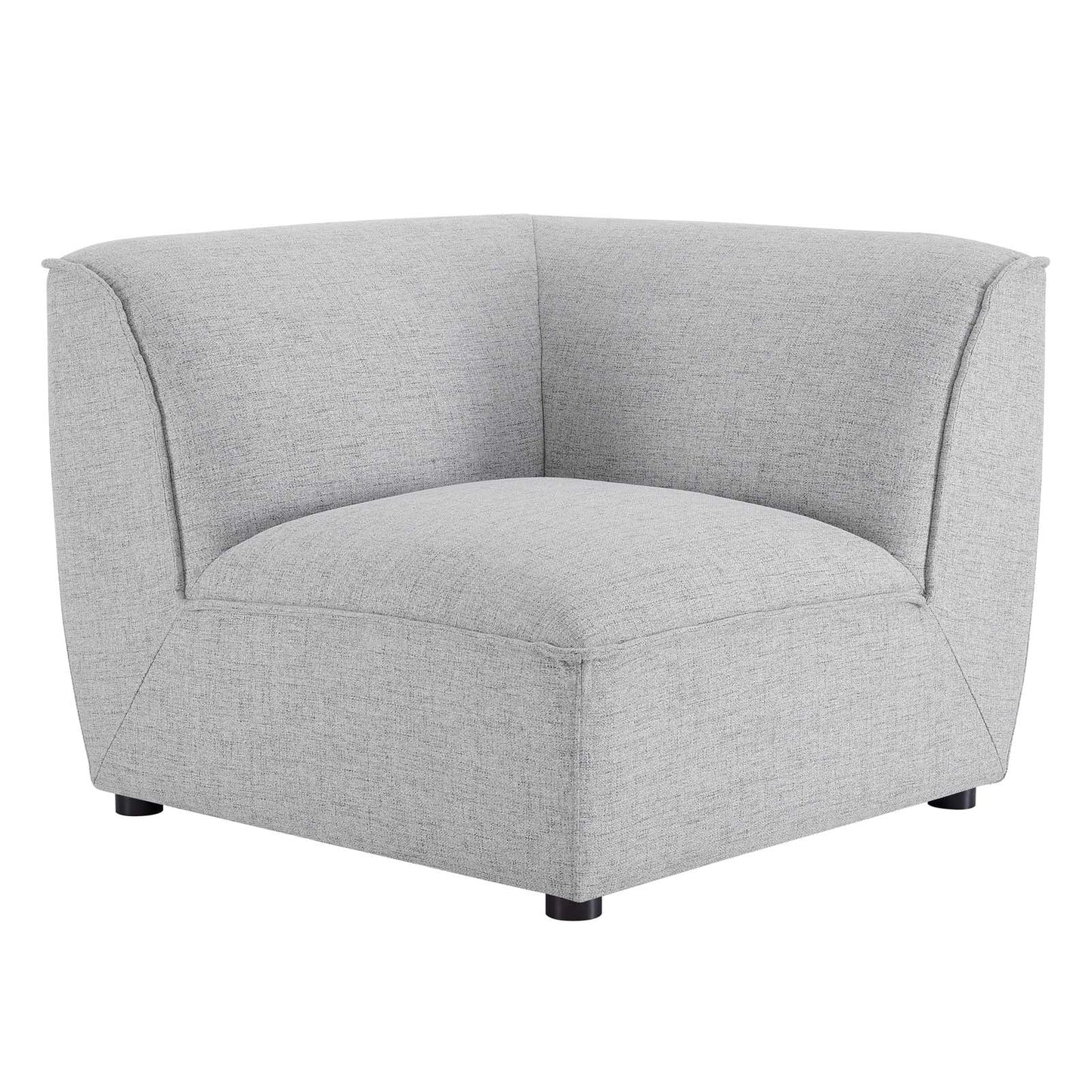Comprise Corner Sectional Sofa Chair Light Gray EEI-4417-LGR