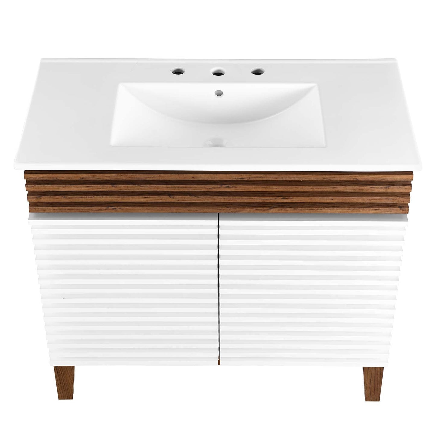 Render 36" Bathroom Vanity White Walnut White EEI-4437-WHI-WAL-WHI