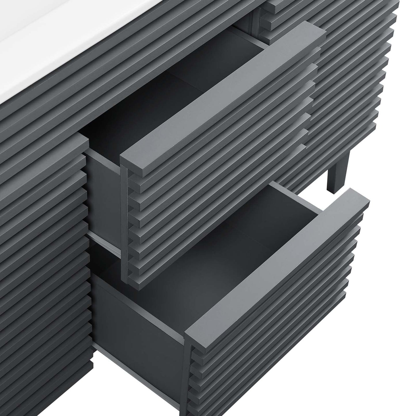 Render 48" Double Sink Bathroom Vanity Gray White EEI-4441-GRY-WHI