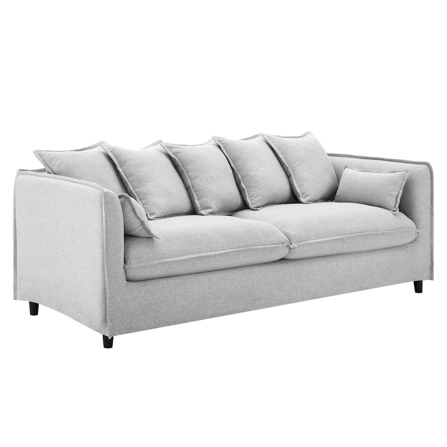 Avalon Slipcover Fabric Sofa Light Gray EEI-4449-LGR