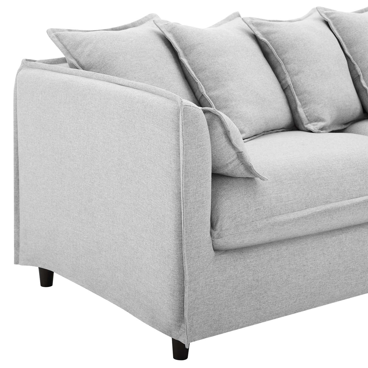 Avalon Slipcover Fabric Sofa Light Gray EEI-4449-LGR