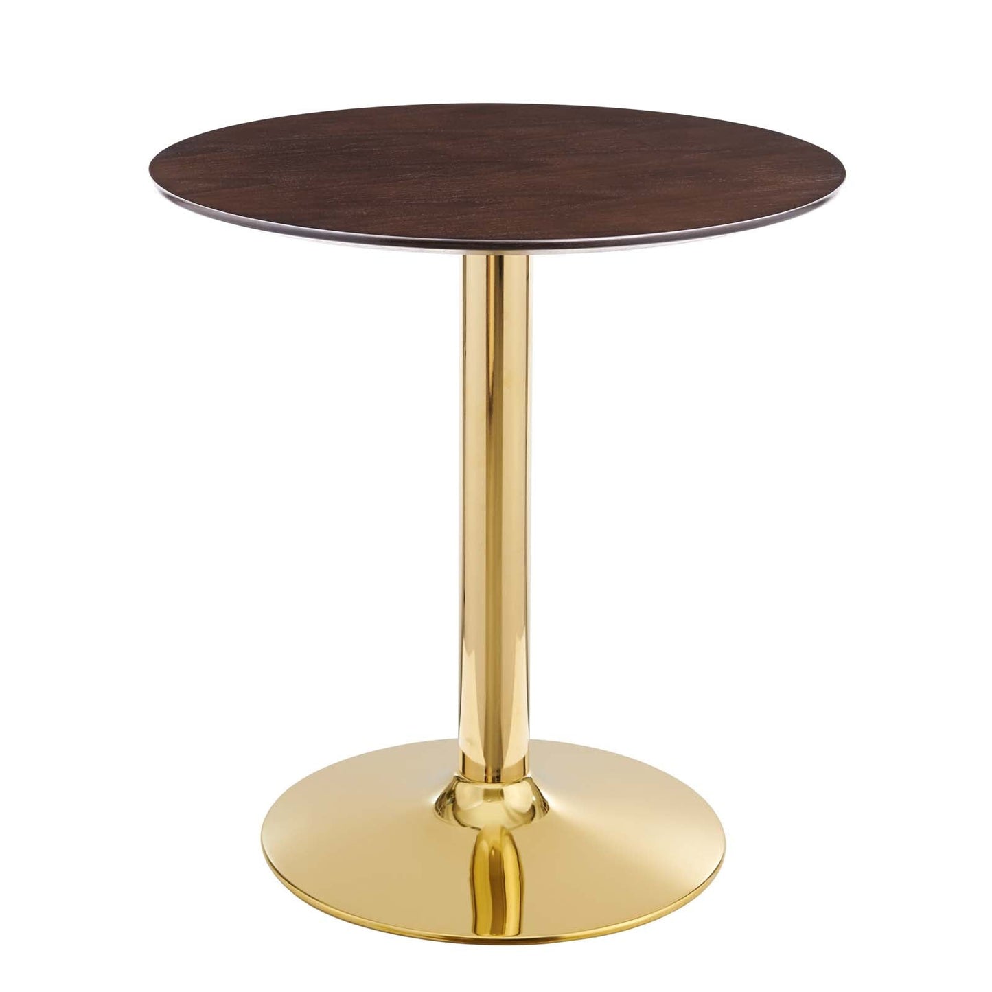 Verne 28" Artificial Marble Dining Table Gold