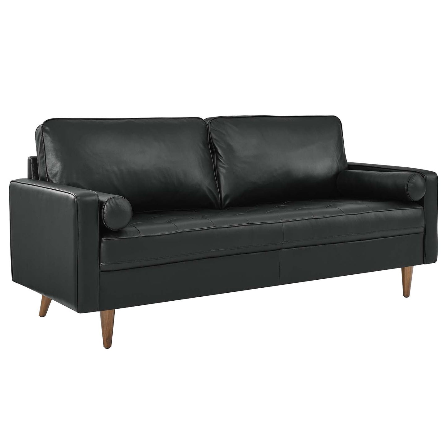 Valour Leather Sofa - Upholstered Faux Leather Sofa - 81" Sofa