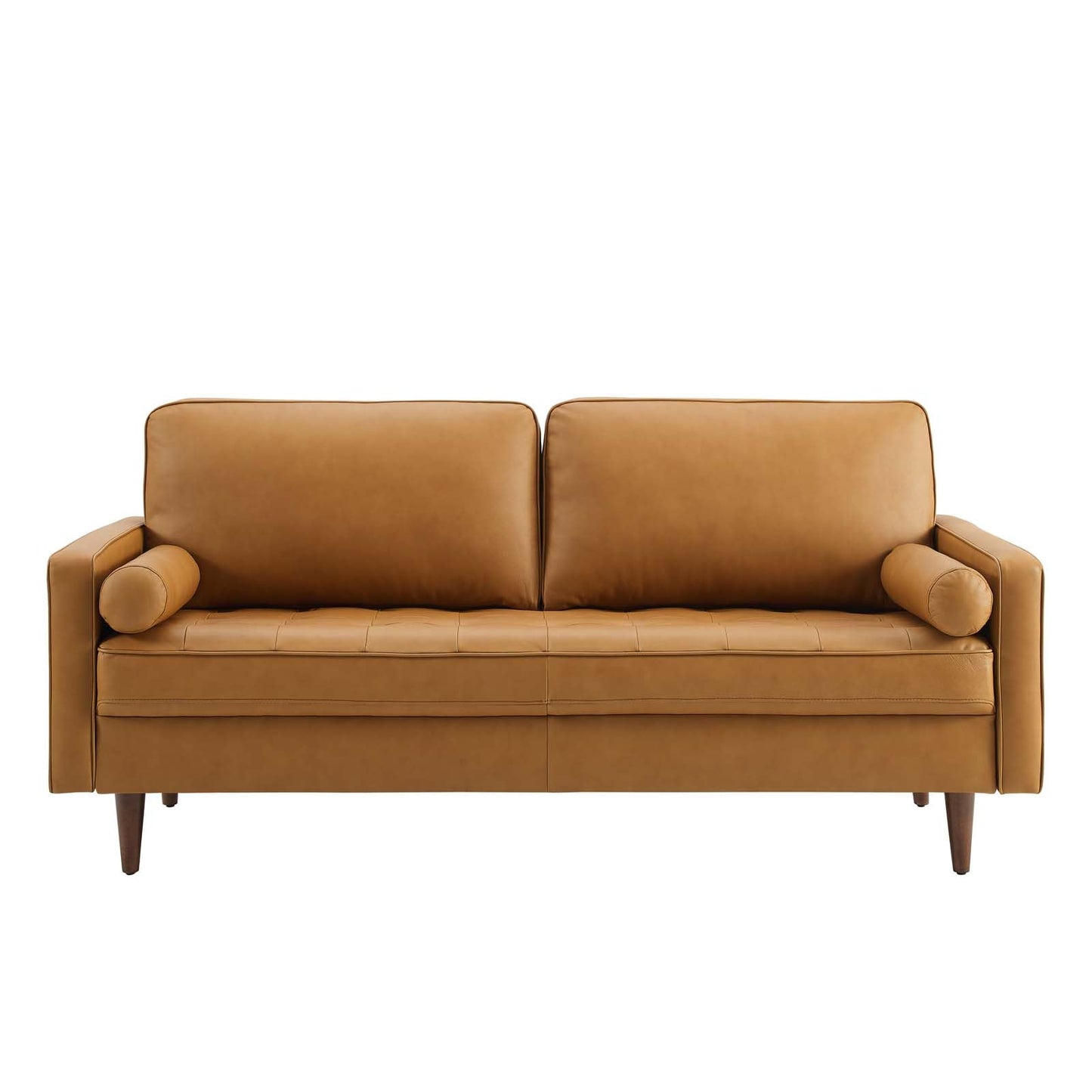 Valour Leather Sofa - Upholstered Faux Leather Sofa - 81" Sofa