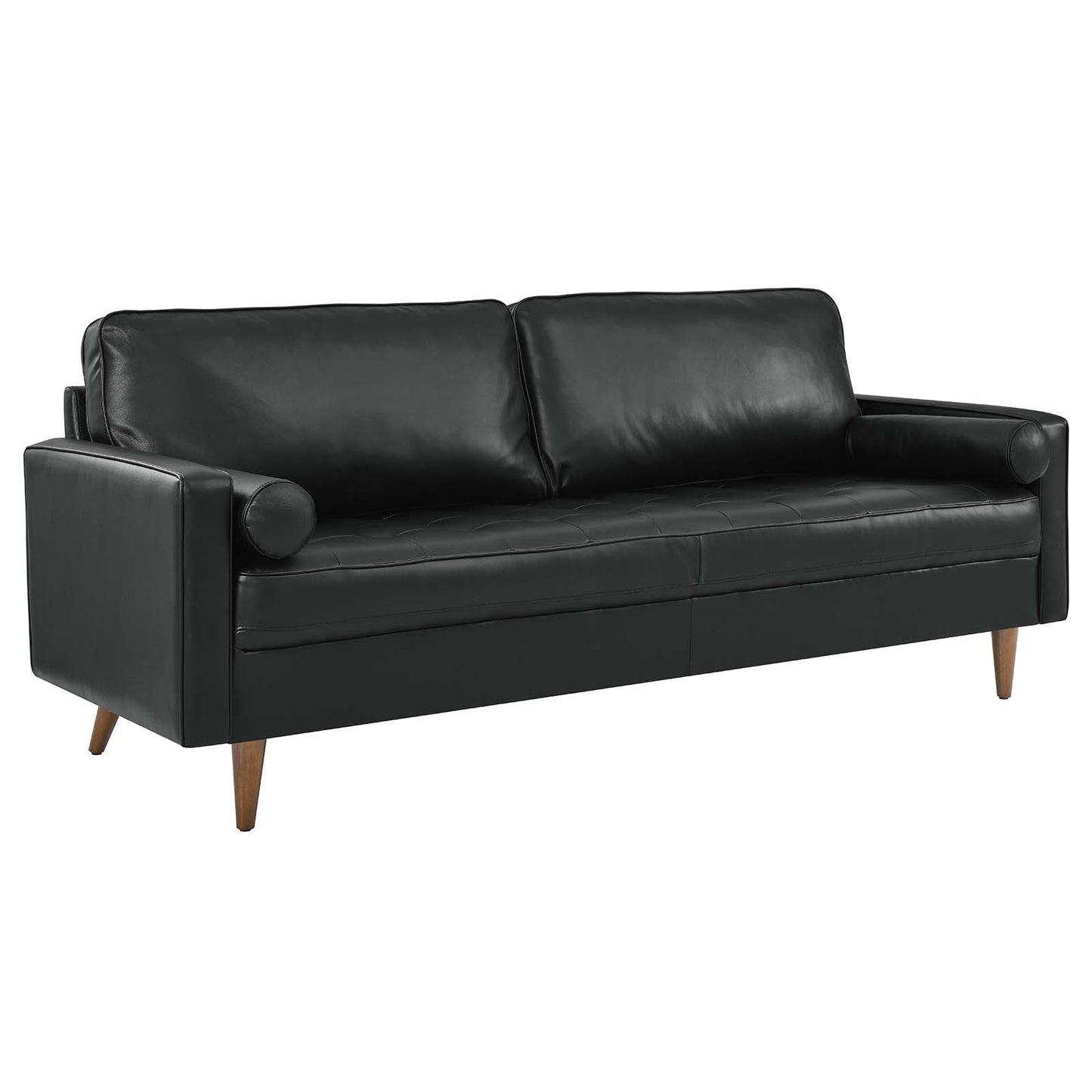 Valour Leather Sofa - Upholstered Faux Leather Sofa - 81" Sofa
