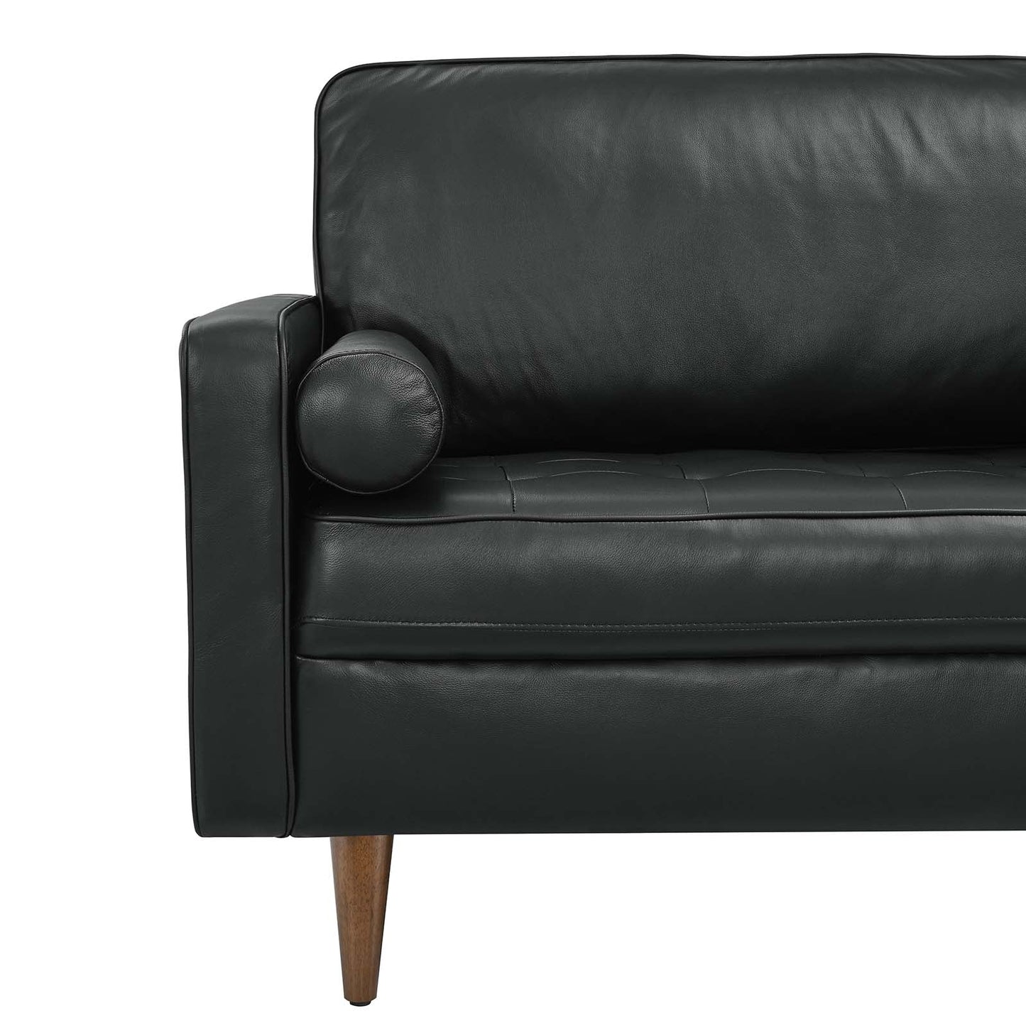 Valour Leather Sofa - Upholstered Faux Leather Sofa - 81" Sofa