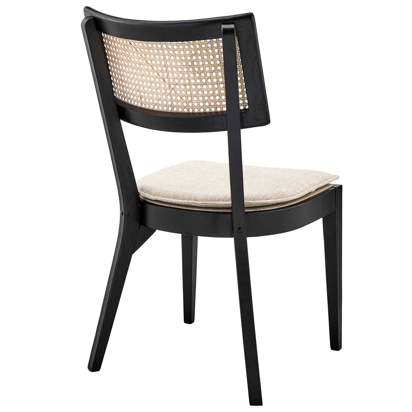 Caledonia Wood Dining Chair by Modway EEI-4648-BLK-BEI