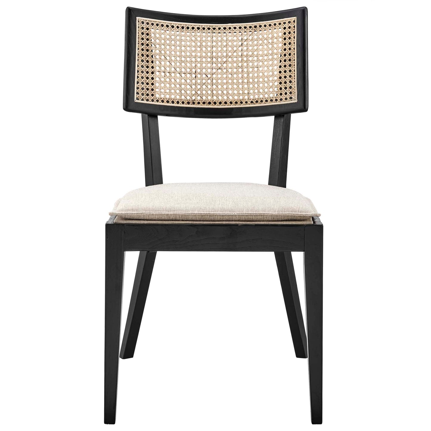 Caledonia Wood Dining Chair by Modway EEI-4648-BLK-BEI