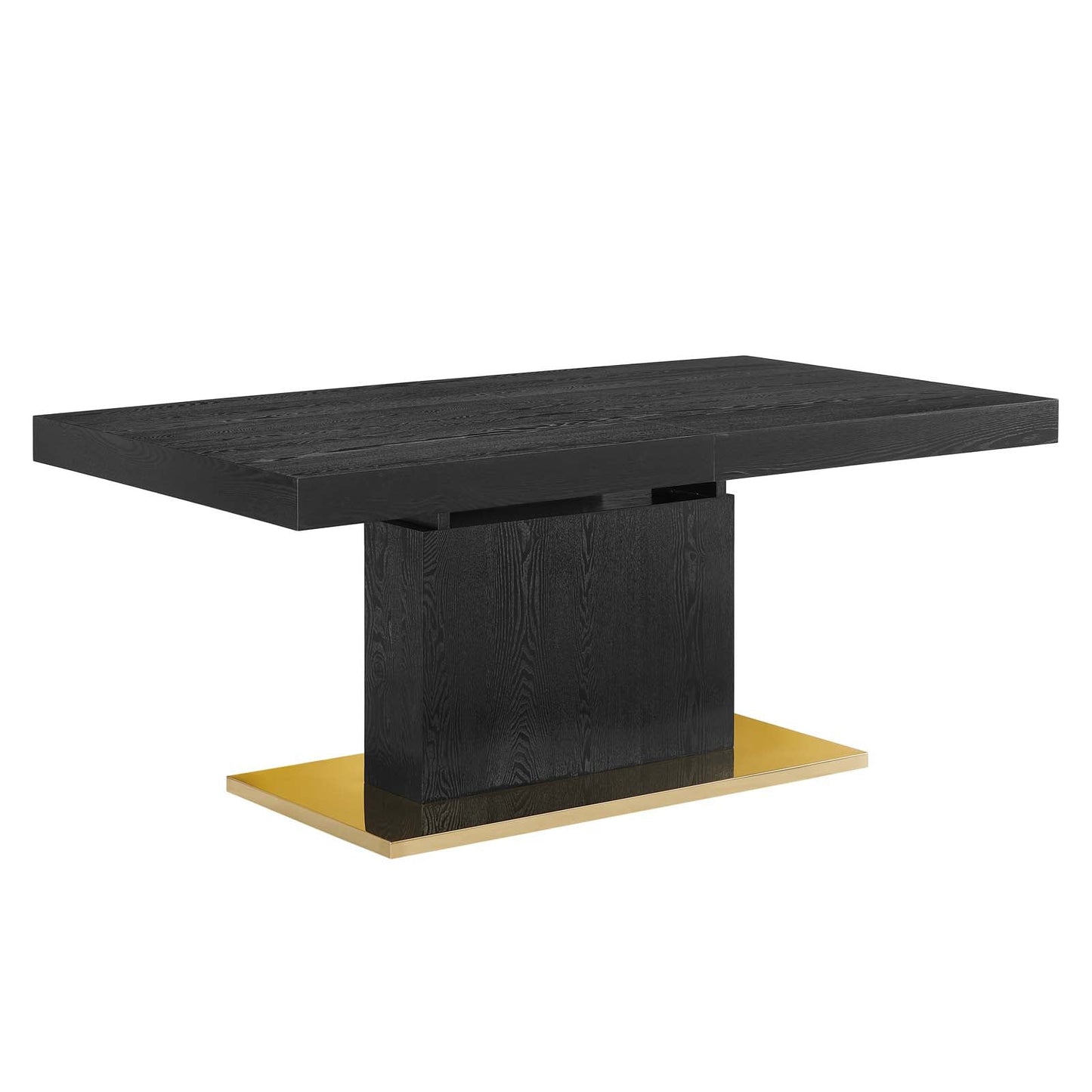 Vector Expandable Dining Table - Black Gold & Walnut Gold - EEI-4660