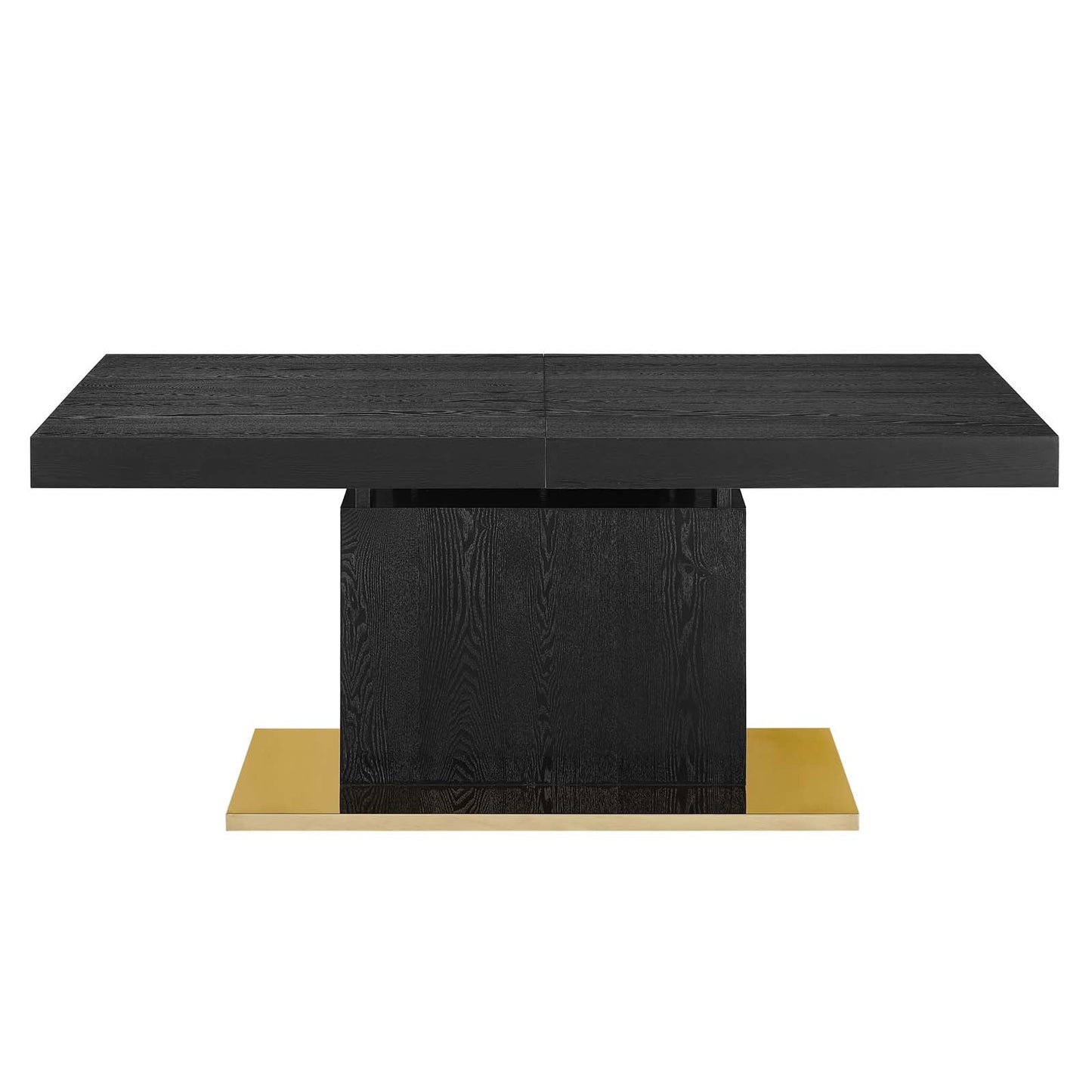 Vector Expandable Dining Table - Black Gold & Walnut Gold - EEI-4660