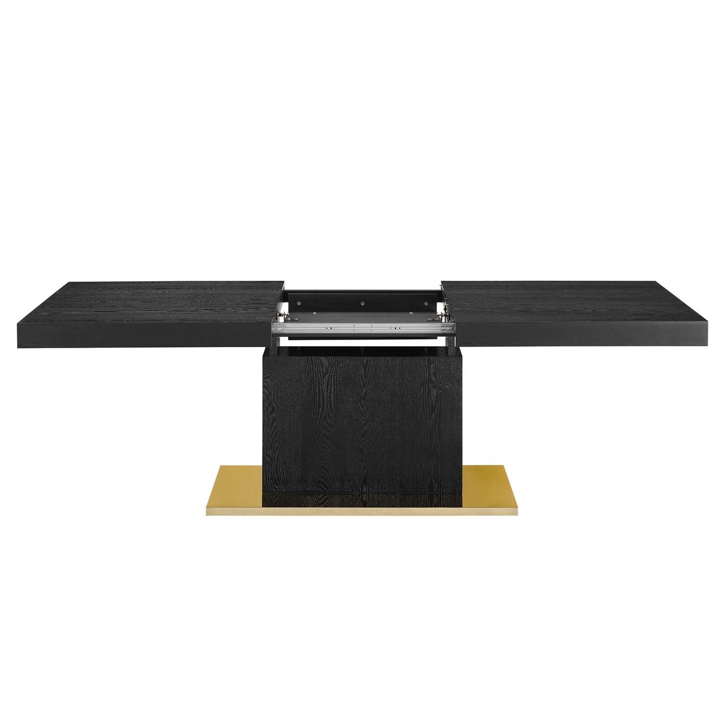 Vector Expandable Dining Table - Black Gold & Walnut Gold - EEI-4660