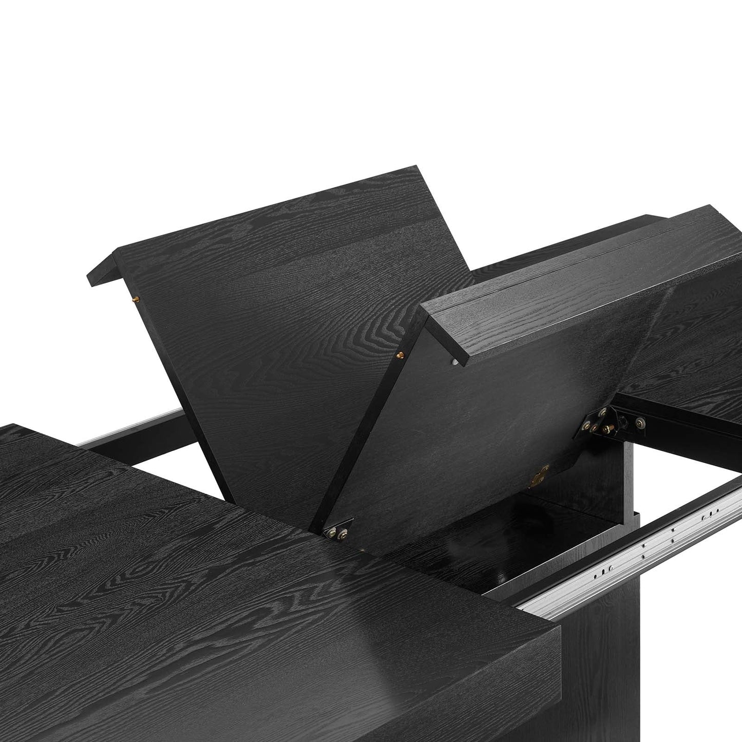 Vector Expandable Dining Table - Black Gold & Walnut Gold - EEI-4660