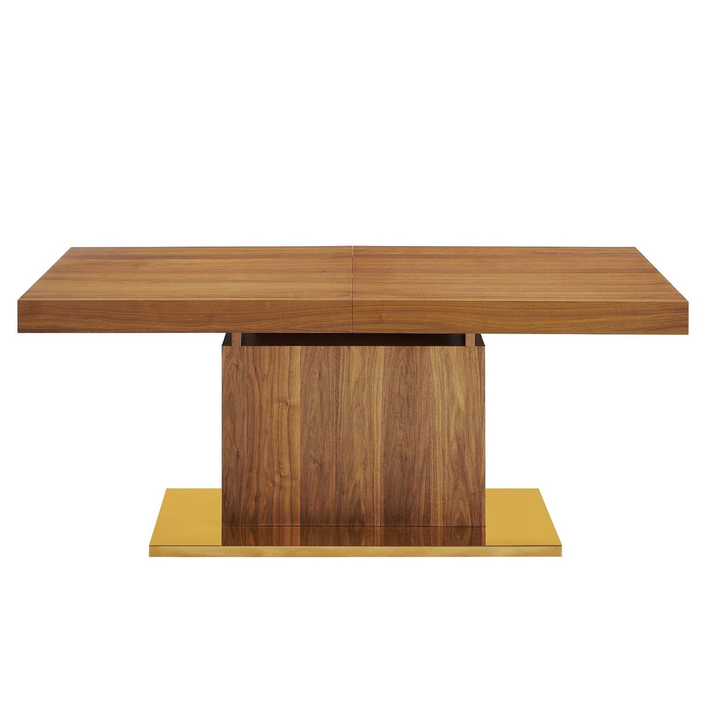 Vector Expandable Dining Table - Black Gold & Walnut Gold - EEI-4660