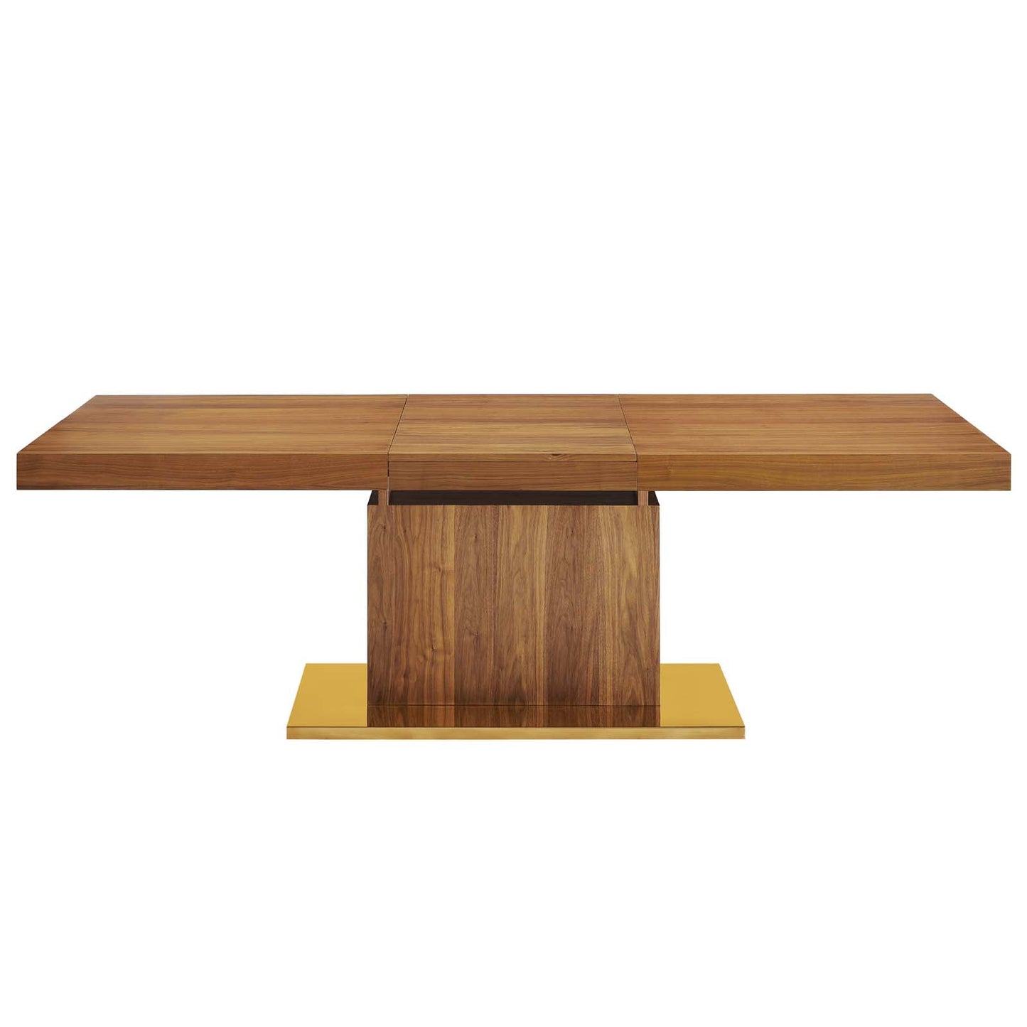 Vector Expandable Dining Table - Black Gold & Walnut Gold - EEI-4660
