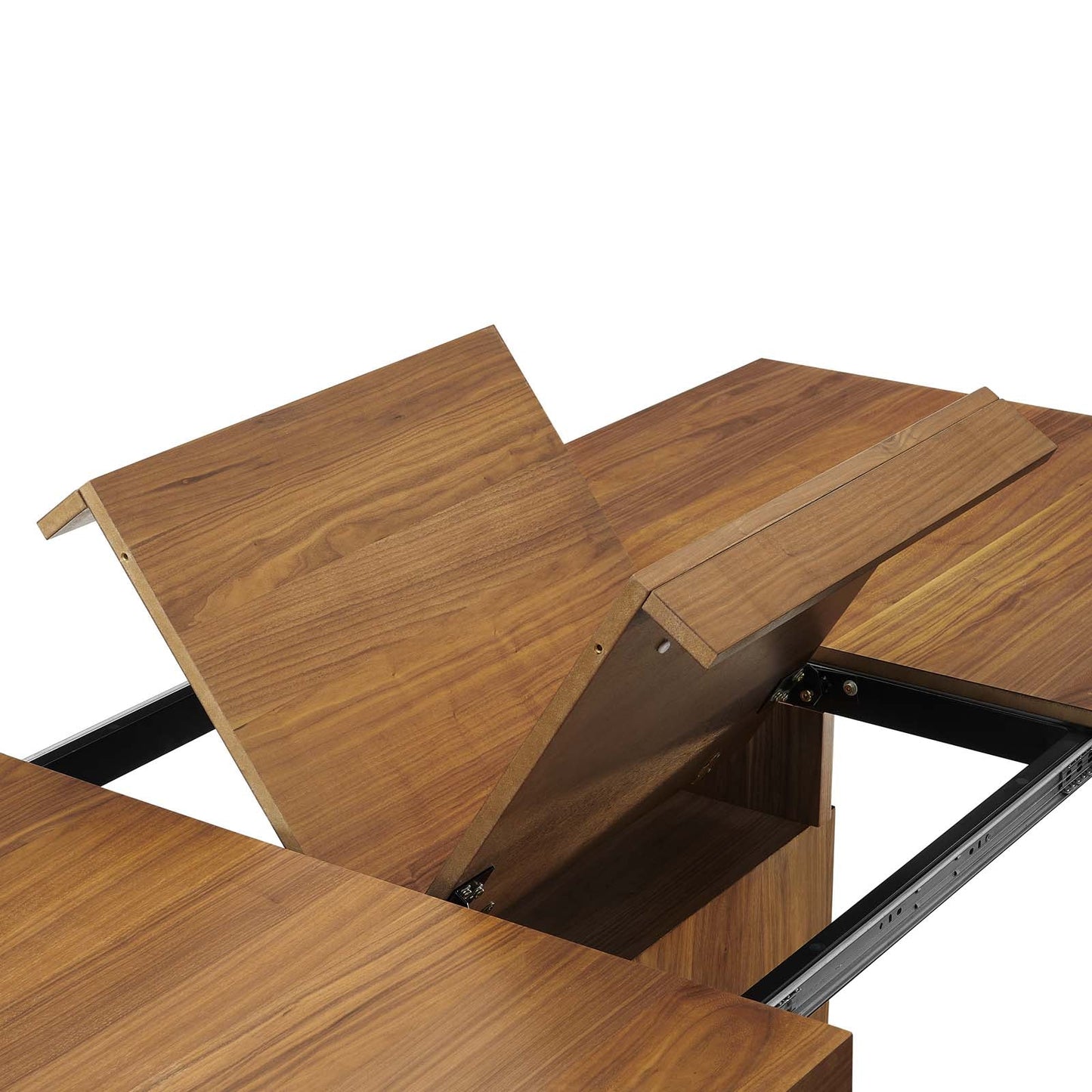 Vector Expandable Dining Table - Black Gold & Walnut Gold - EEI-4660