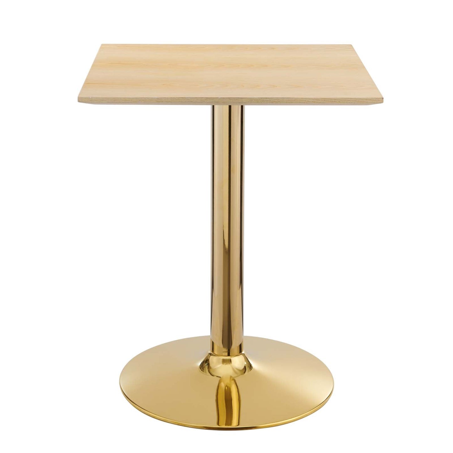 Verne 24" Square Dining Table Gold
