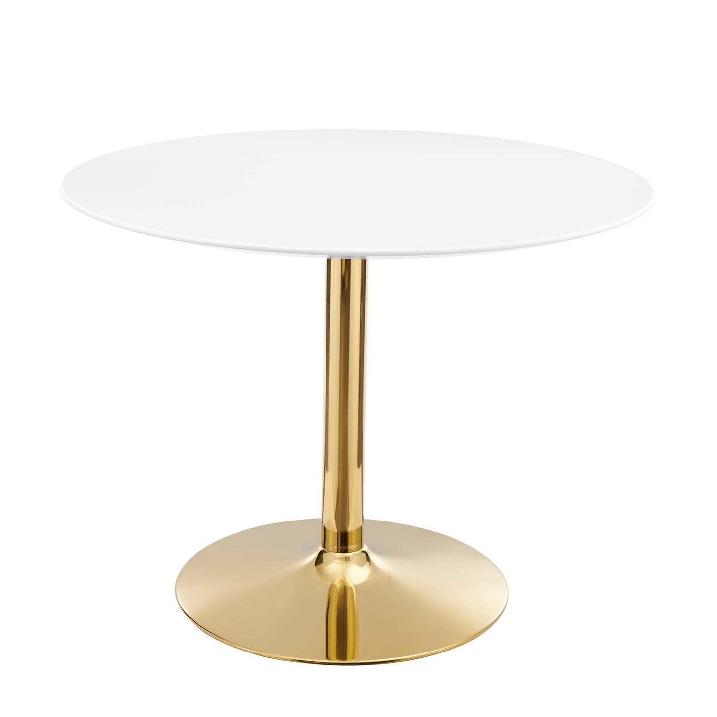 Verne 40" Artificial Marble Dining Table Gold