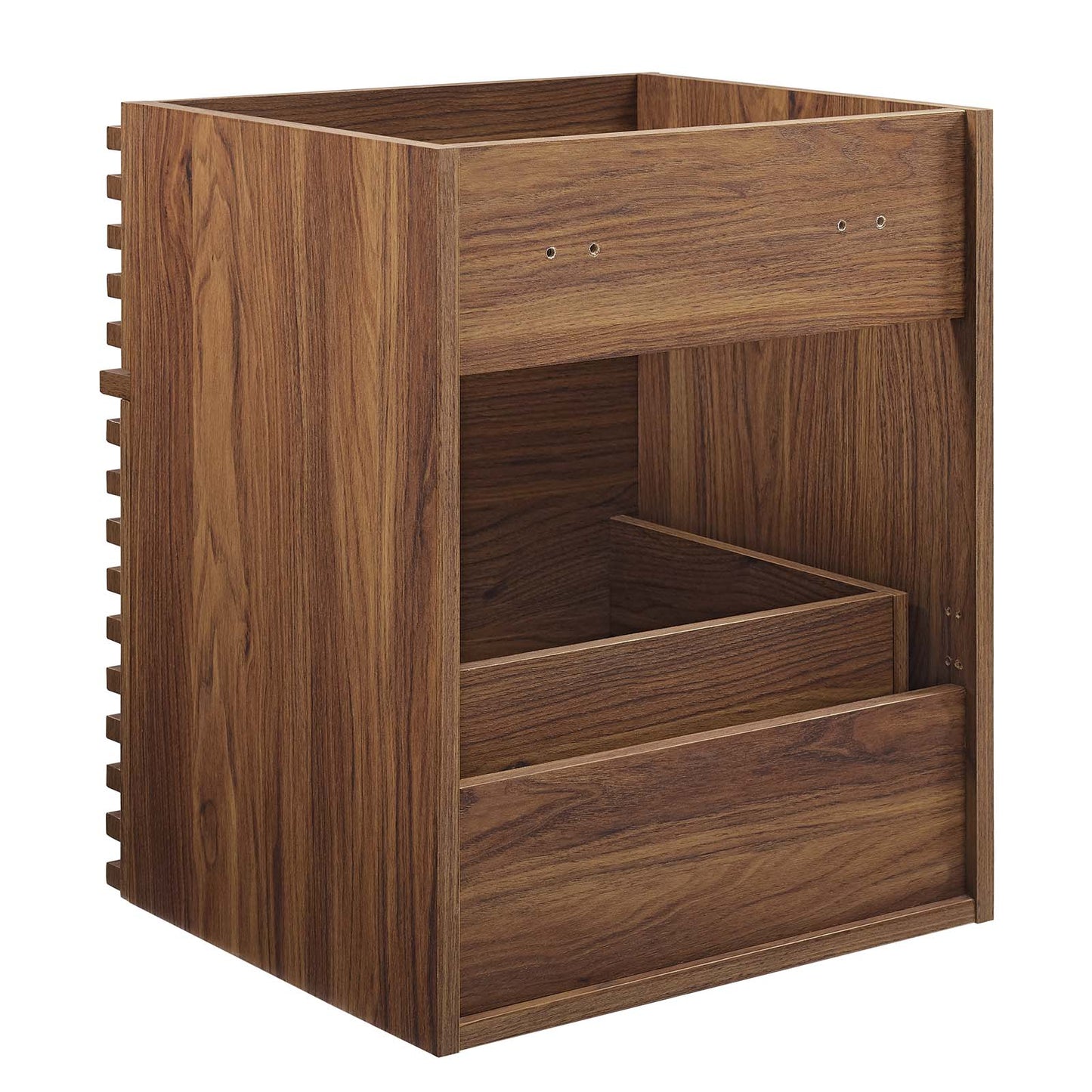 Render 18" Wall-Mount Bathroom Vanity Cabinet (Sink Basin Not Included) Walnut EEI-4848-WAL