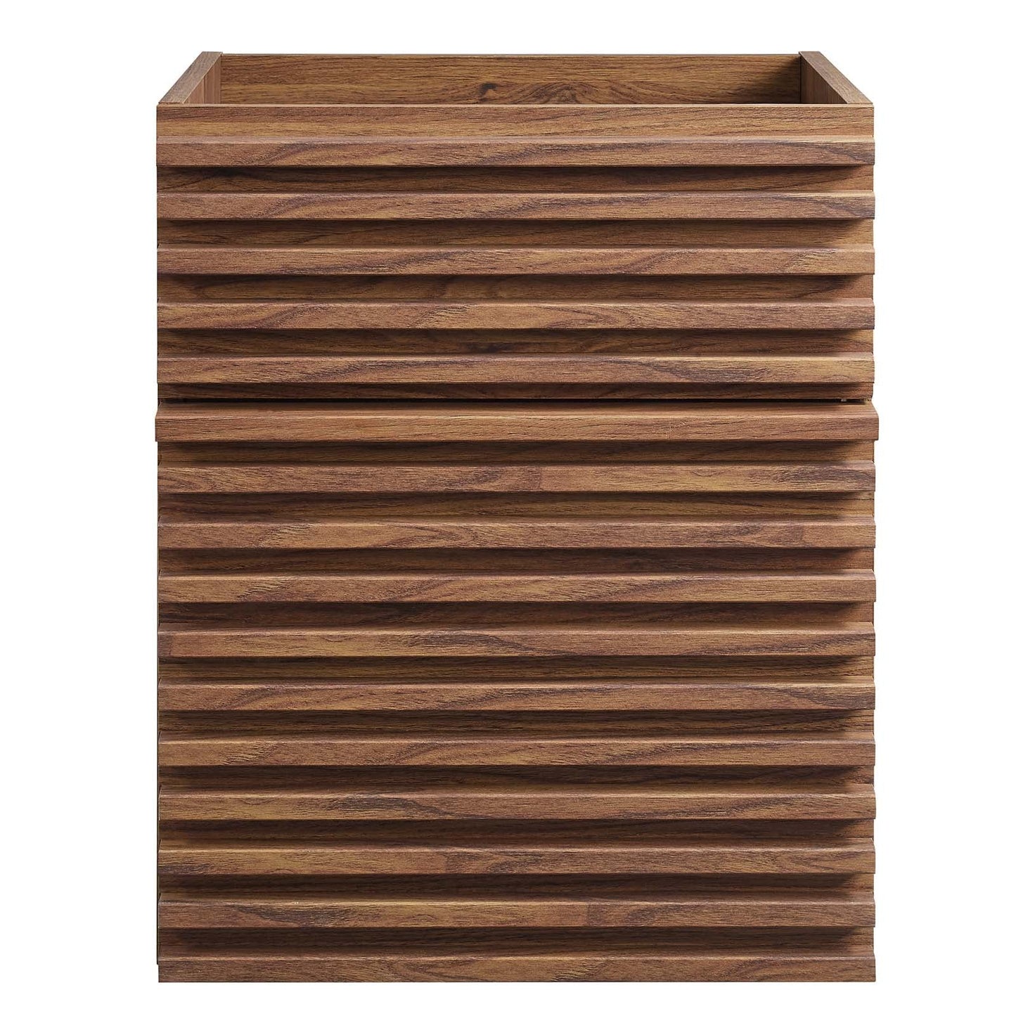 Render 18" Wall-Mount Bathroom Vanity Cabinet (Sink Basin Not Included) Walnut EEI-4848-WAL