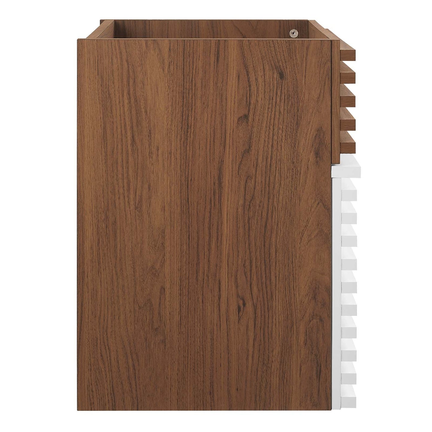 Render 18" Wall-Mount Bathroom Vanity Cabinet (Sink Basin Not Included) White Walnut EEI-4848-WHI-WAL