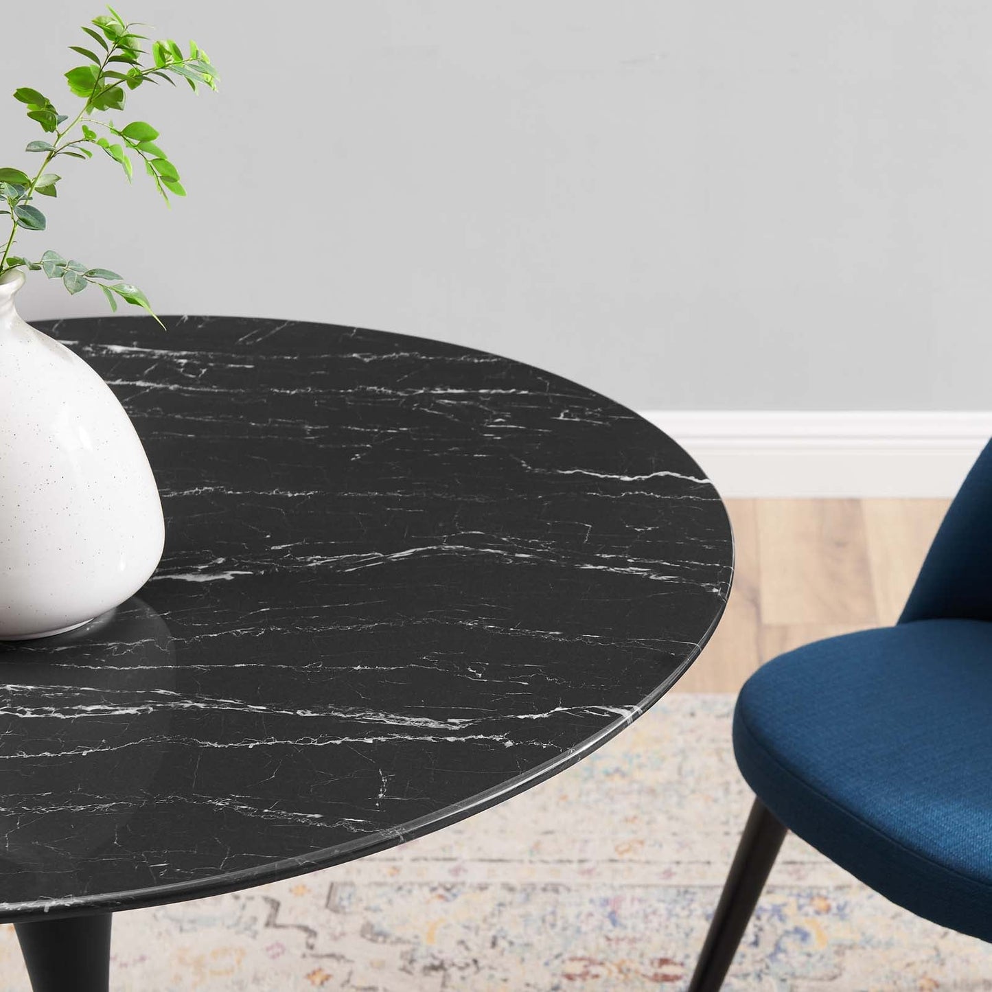 Lippa 36" Artificial Marble and Wood Dining Table Collection