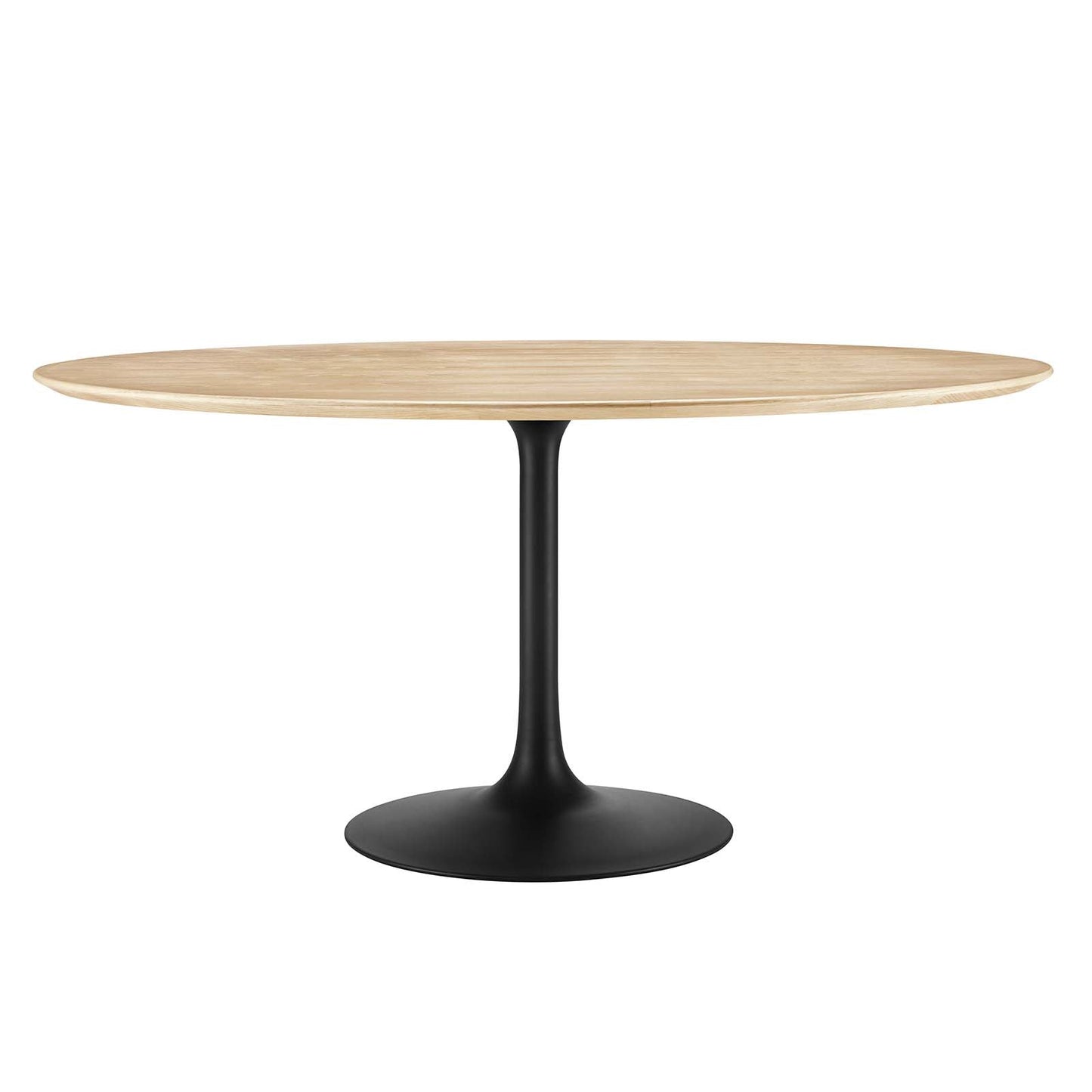 Lippa 60" Round Artificial Marble & Wood Grain Dining Table