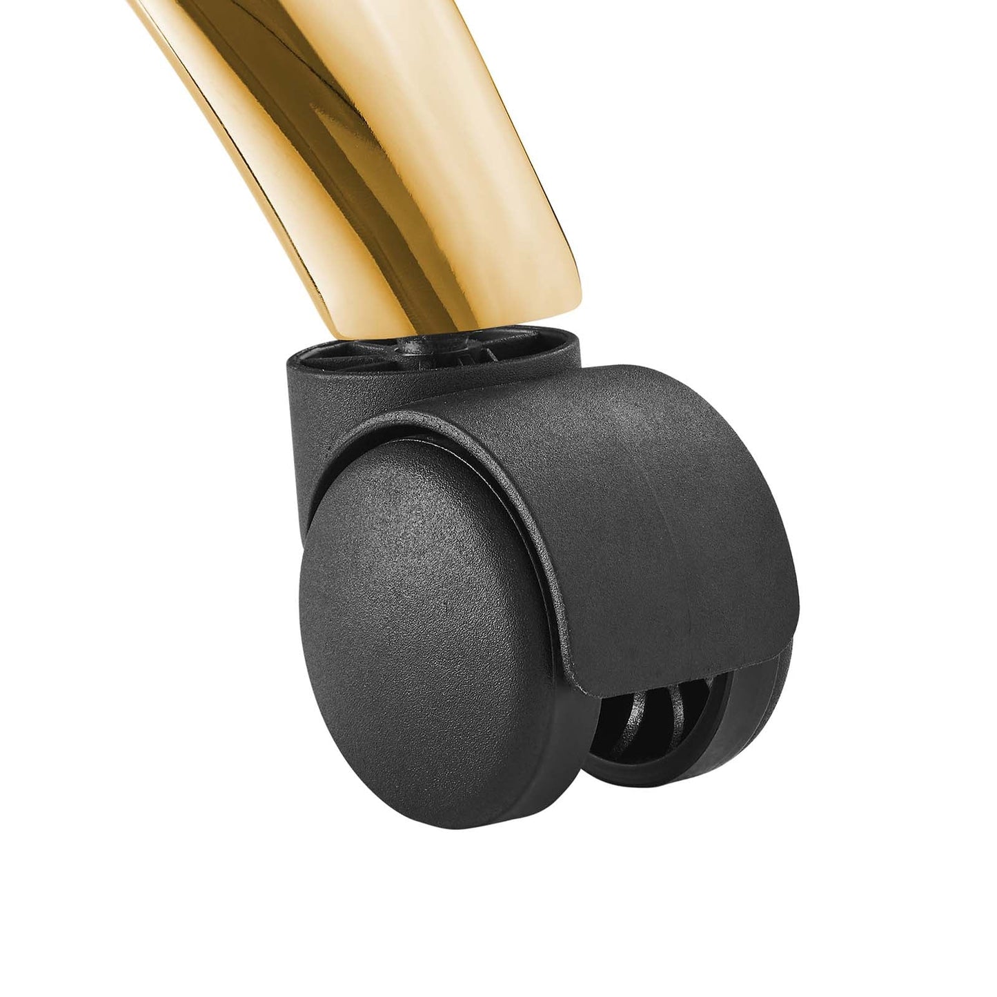 Ripple Armless Performance Velvet Office Chair Gold Black EEI-4972-GLD-BLK