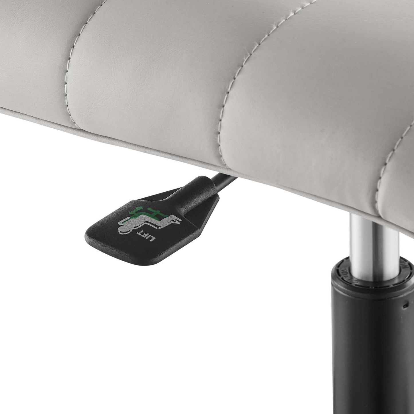 Ripple Armless Mid Back Vinyl and Vegan Leather Office Chair