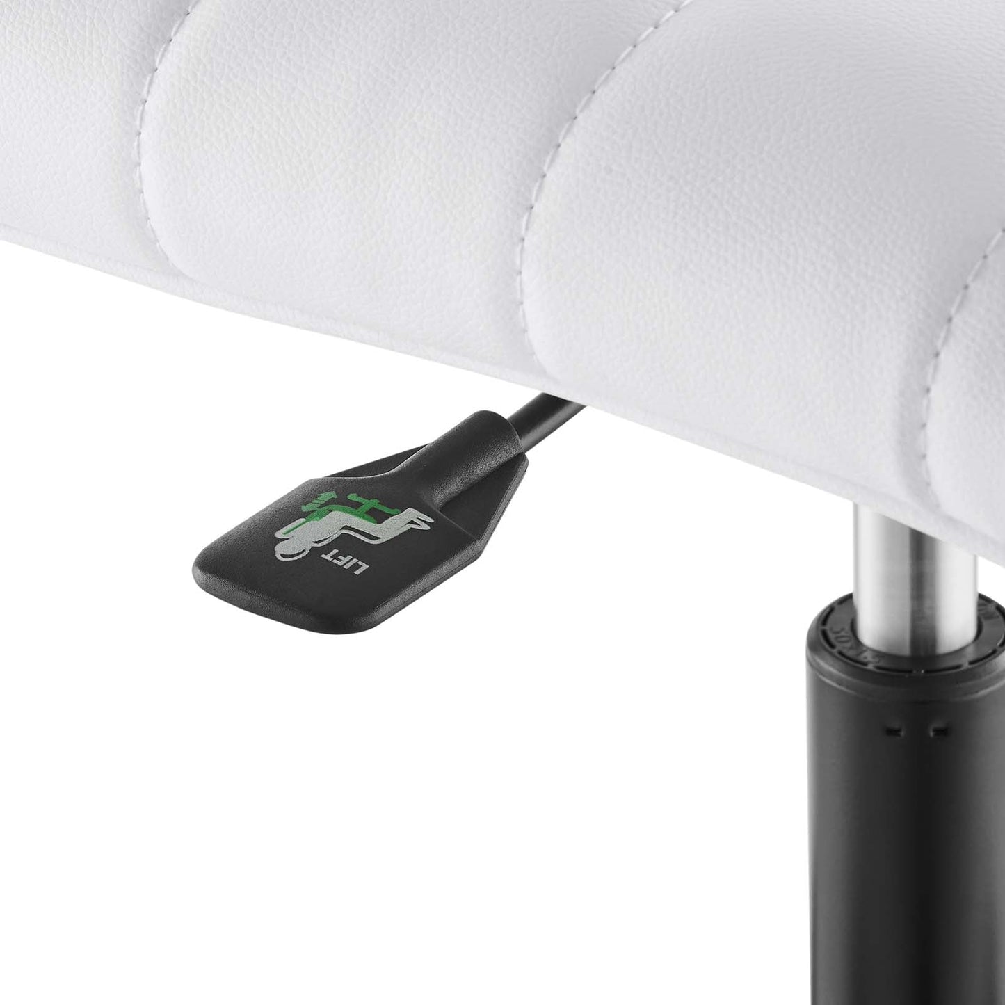 Ripple Armless Mid Back Vinyl and Vegan Leather Office Chair