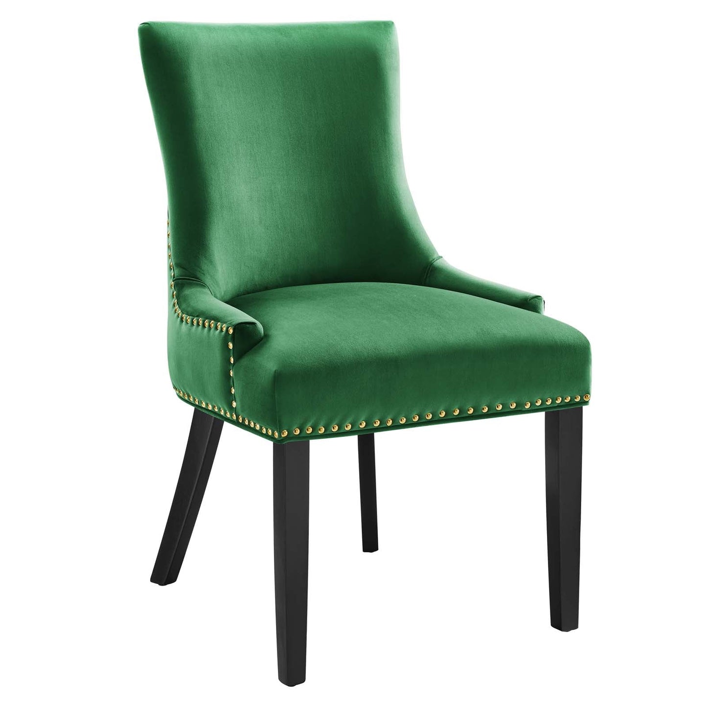 Marquis Performance Velvet Dining Chairs - Set of 2 Emerald EEI-5010-EME