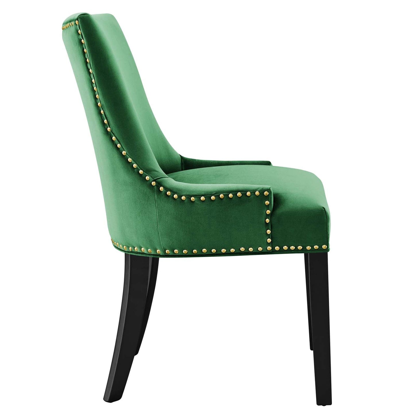 Marquis Performance Velvet Dining Chairs - Set of 2 Emerald EEI-5010-EME