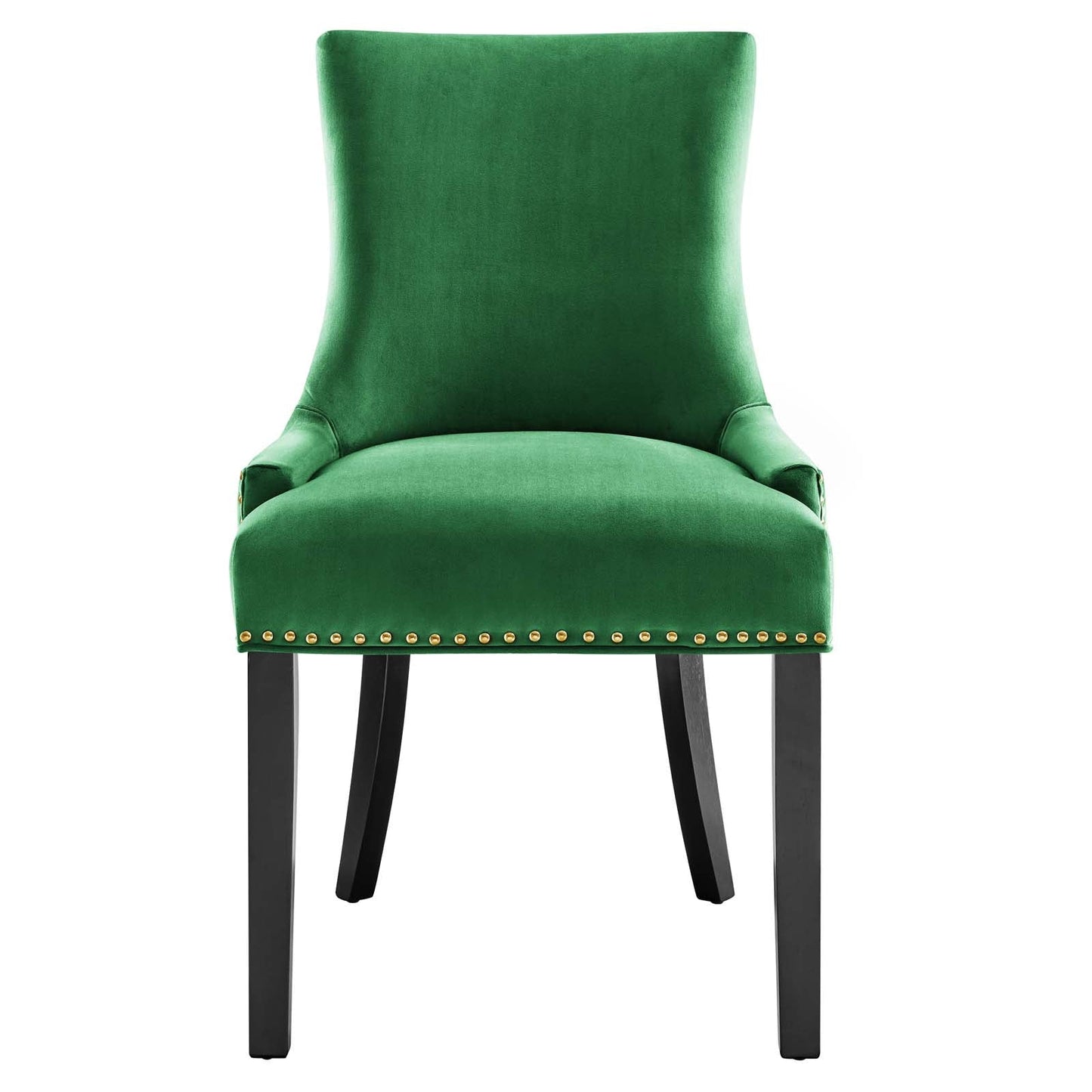 Marquis Performance Velvet Dining Chairs - Set of 2 Emerald EEI-5010-EME