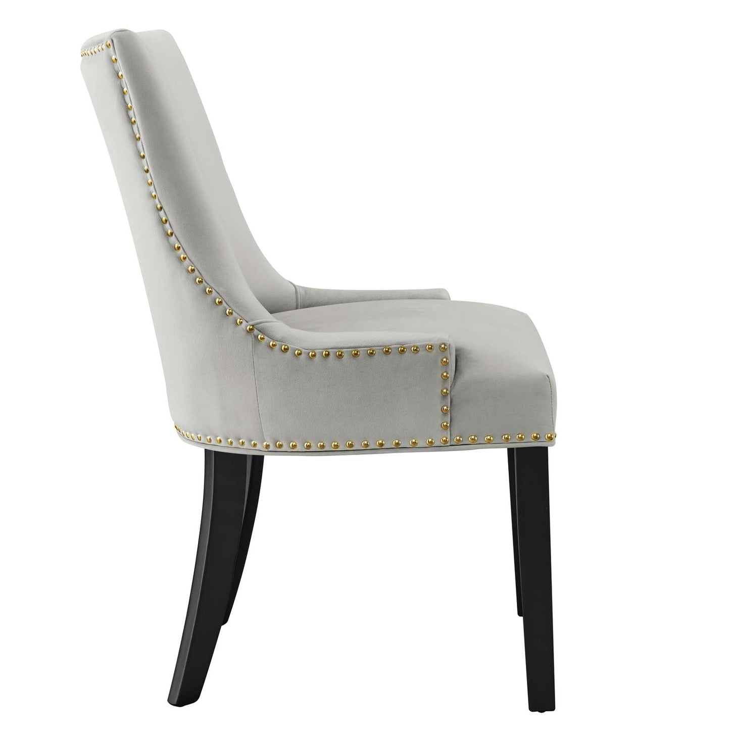 Marquis Performance Velvet Dining Chairs - Set of 2 Light Gray EEI-5010-LGR