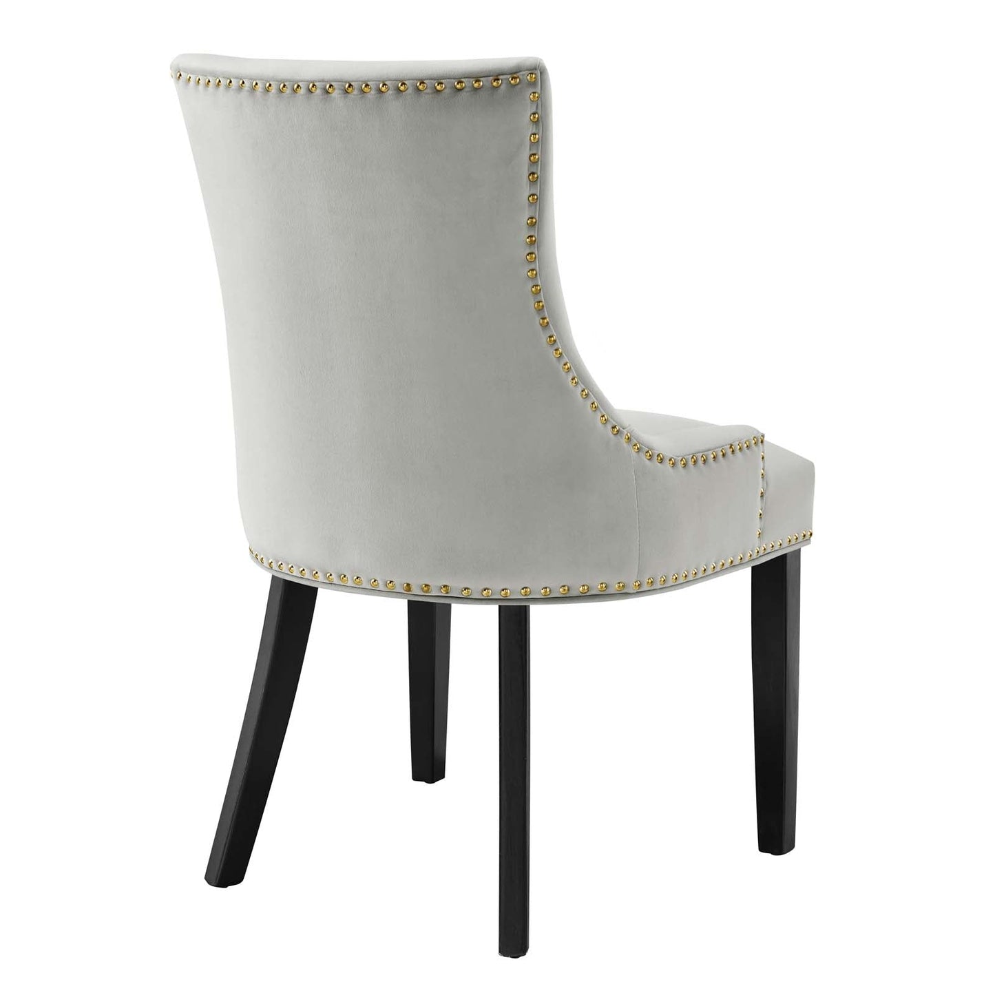Marquis Performance Velvet Dining Chairs - Set of 2 Light Gray EEI-5010-LGR