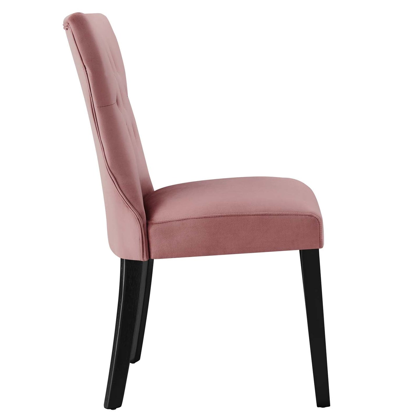 Silhouette Performance Velvet Dining Chairs - Set of 2 Dusty Rose EEI-5014-DUS
