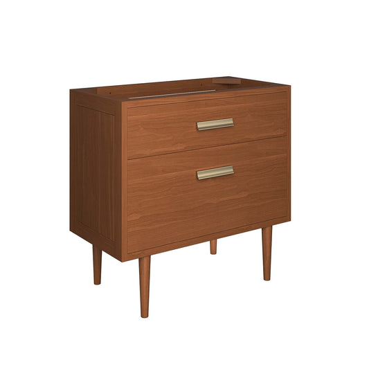 Cassia 36" Teak Wood Bathroom Vanity Cabinet (Sink Basin Not Included) by Modway EEI-5083-NAT