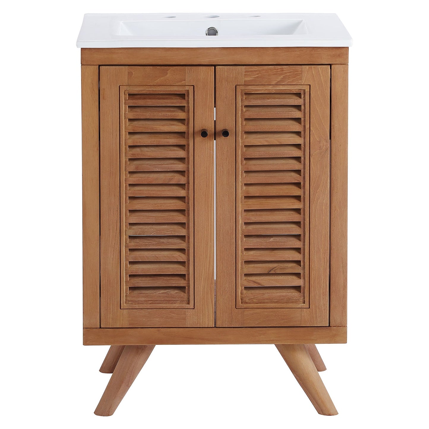 Birdie Bathroom Vanity Natural White 24" and 36" Options EEI-5112-NAT-WHI EEI-5113-NAT-WHI