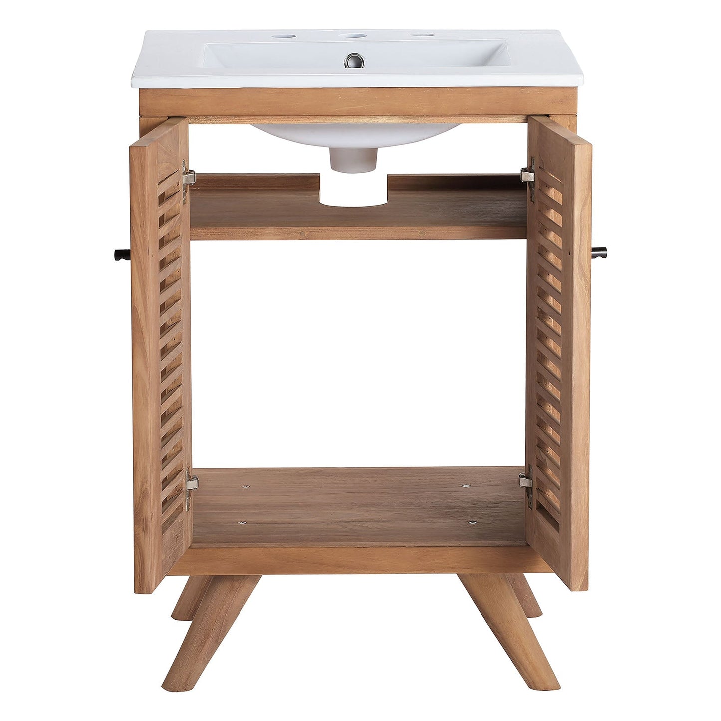 Birdie Bathroom Vanity Natural White 24" and 36" Options EEI-5112-NAT-WHI EEI-5113-NAT-WHI