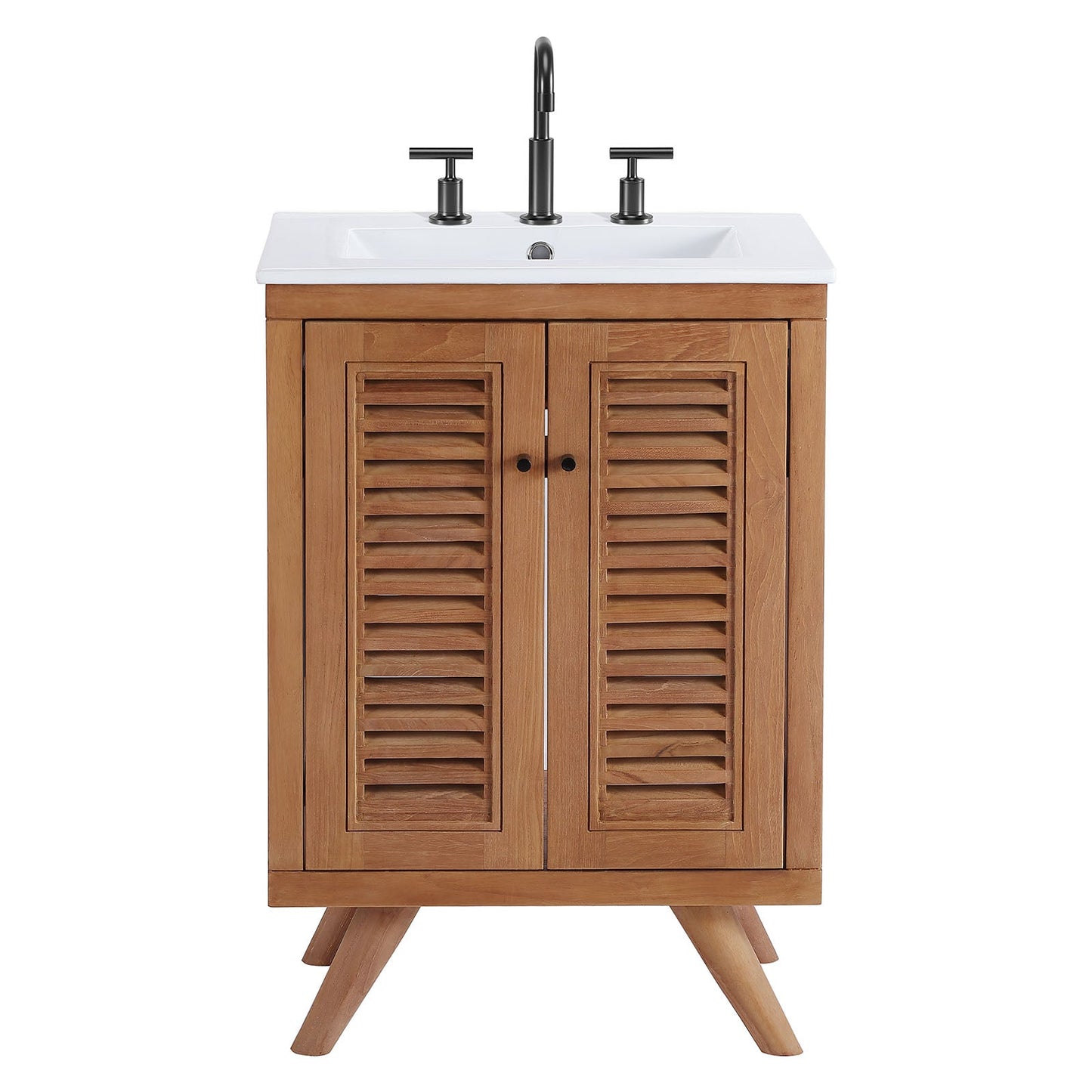 Birdie Bathroom Vanity Natural White 24" and 36" Options EEI-5112-NAT-WHI EEI-5113-NAT-WHI