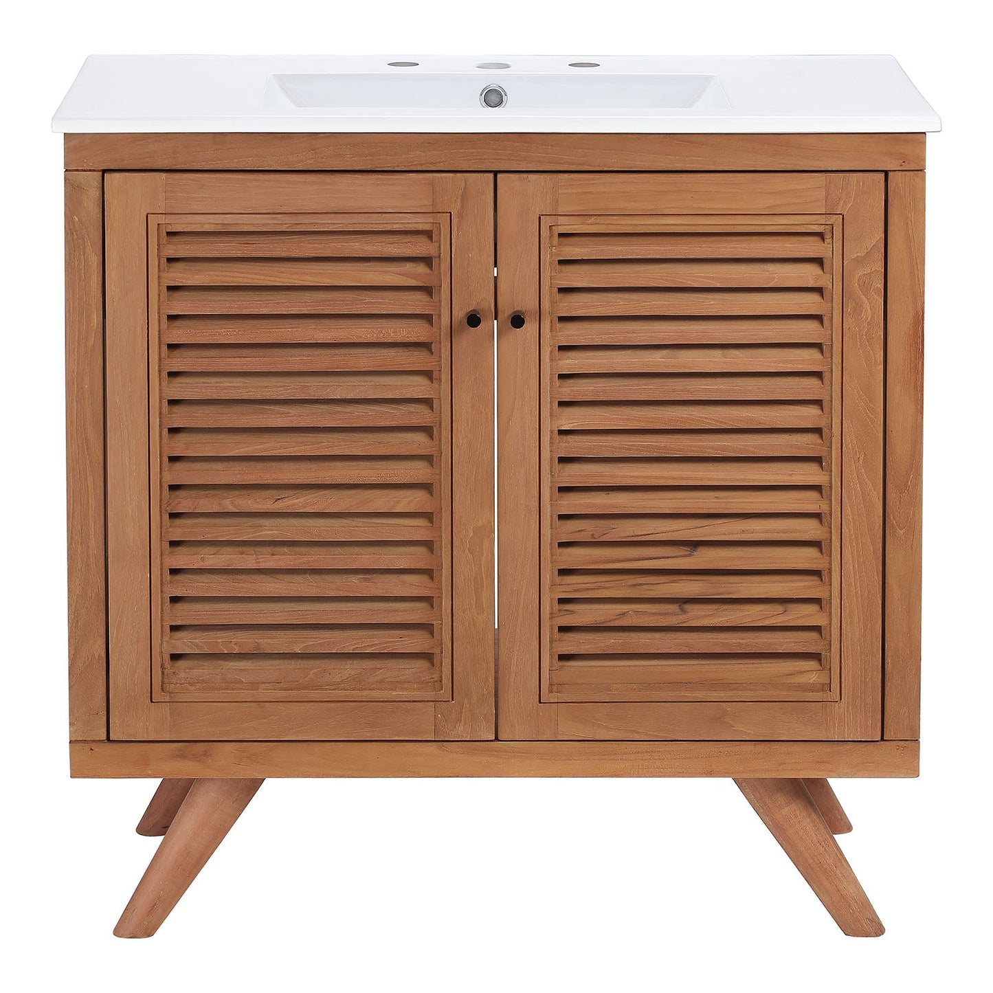 Birdie Bathroom Vanity Natural White 24" and 36" Options EEI-5112-NAT-WHI EEI-5113-NAT-WHI